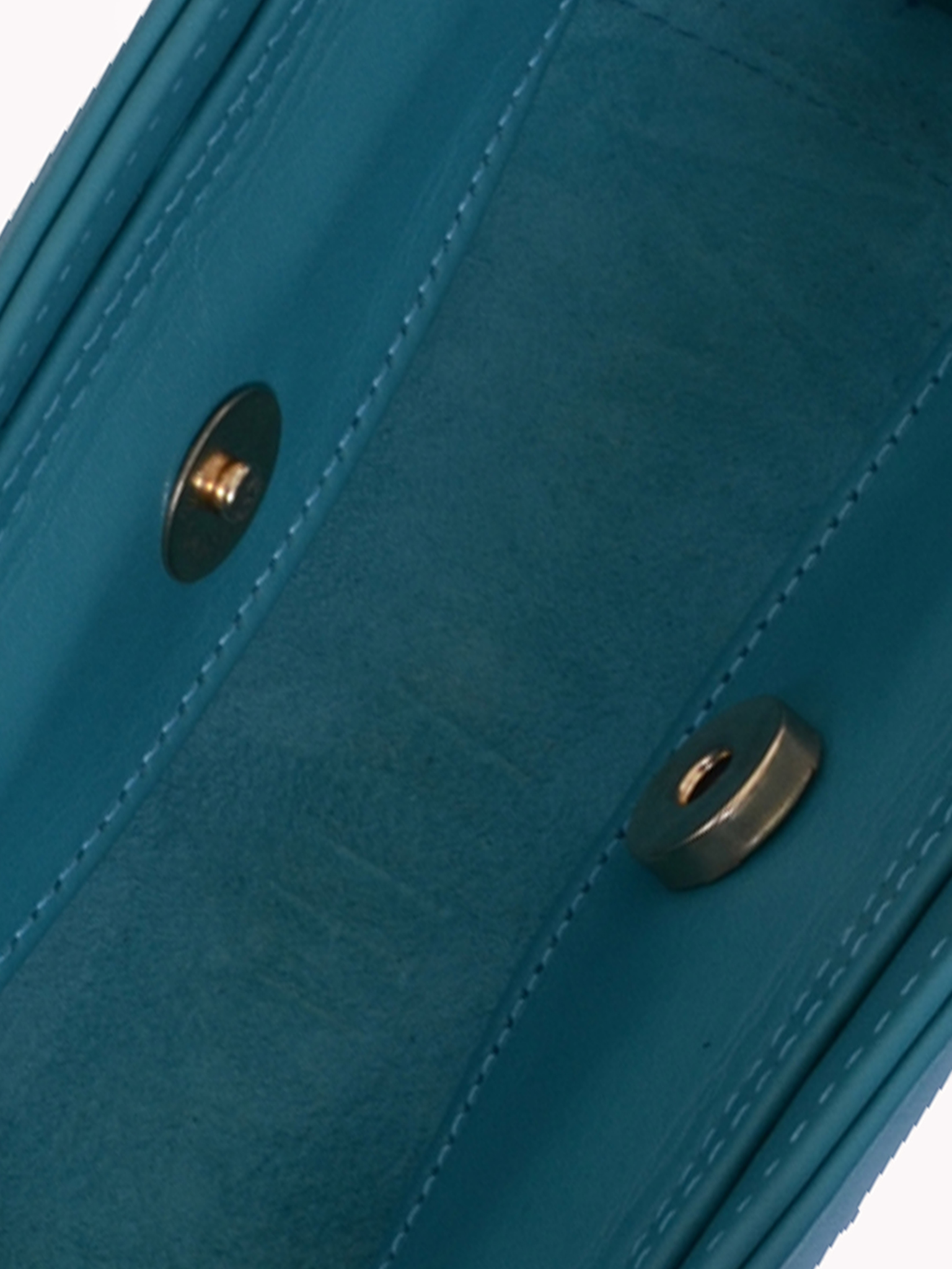 HerPorte-TURQUOISE JALILA Matte ASYMMETRICAL TOP HANDLE BAG