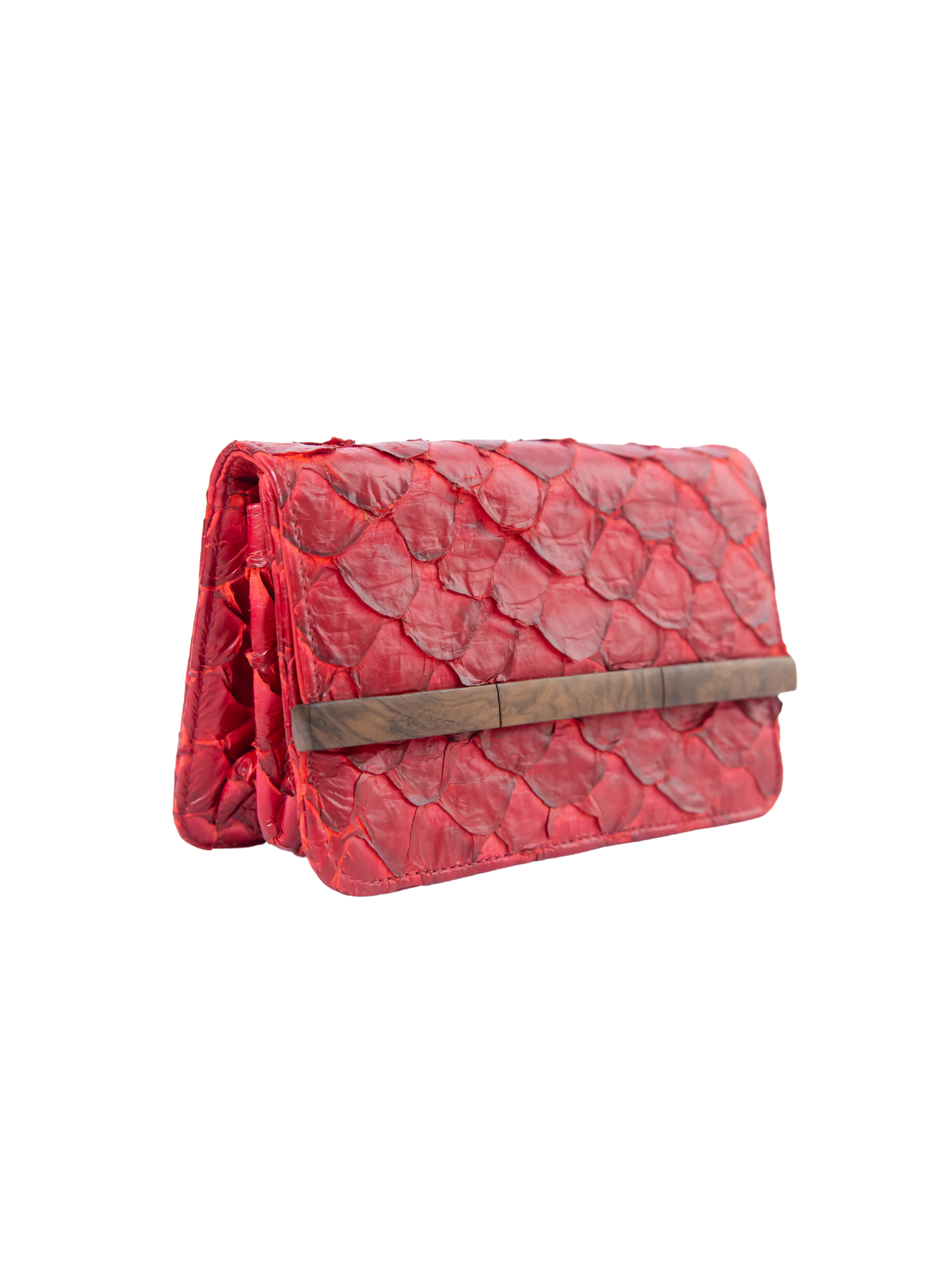 HerPorte-Essência Chilli Pepper Pirarucu Clutch