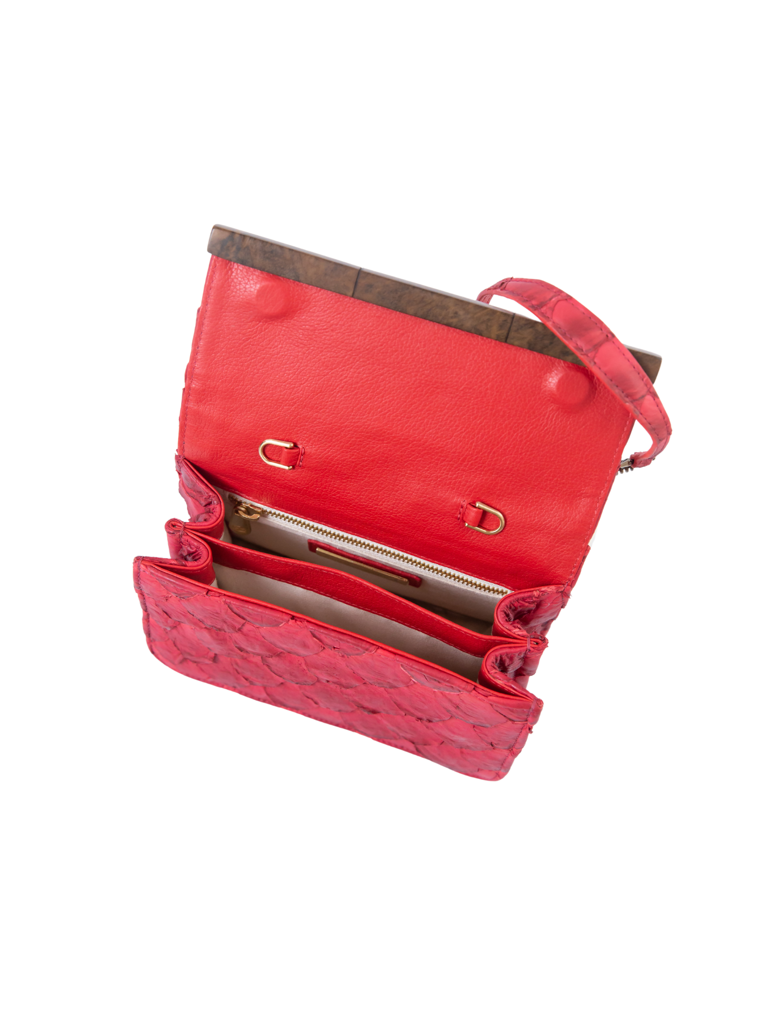 HerPorte-Essência Chilli Pepper Pirarucu Clutch