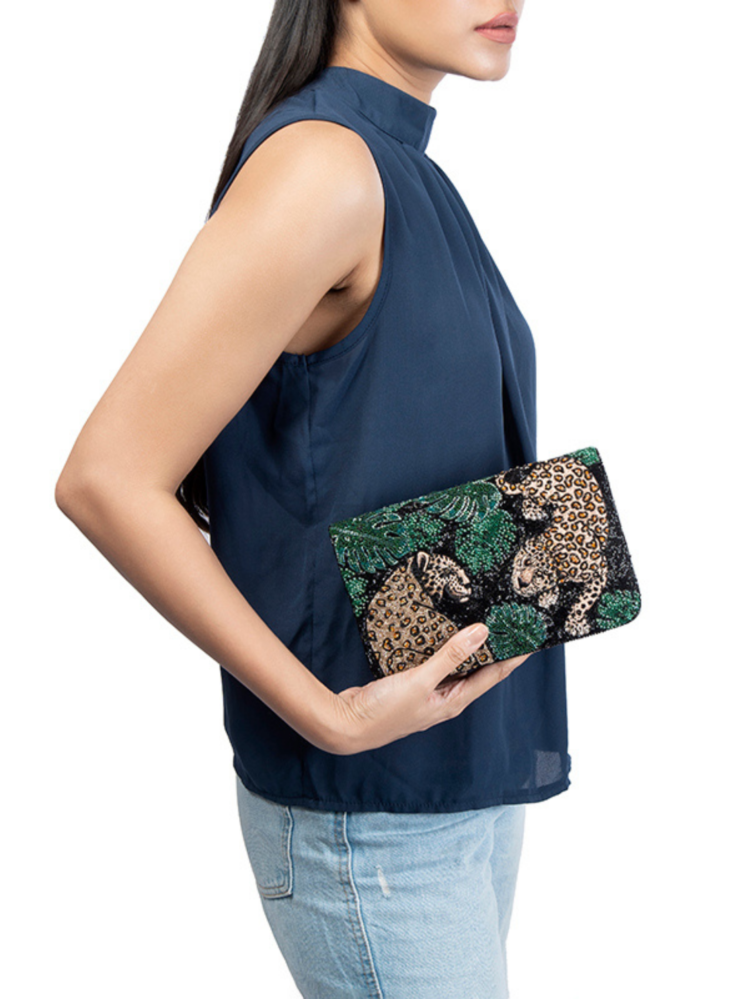 HerPorte-Black Dorette Clutch