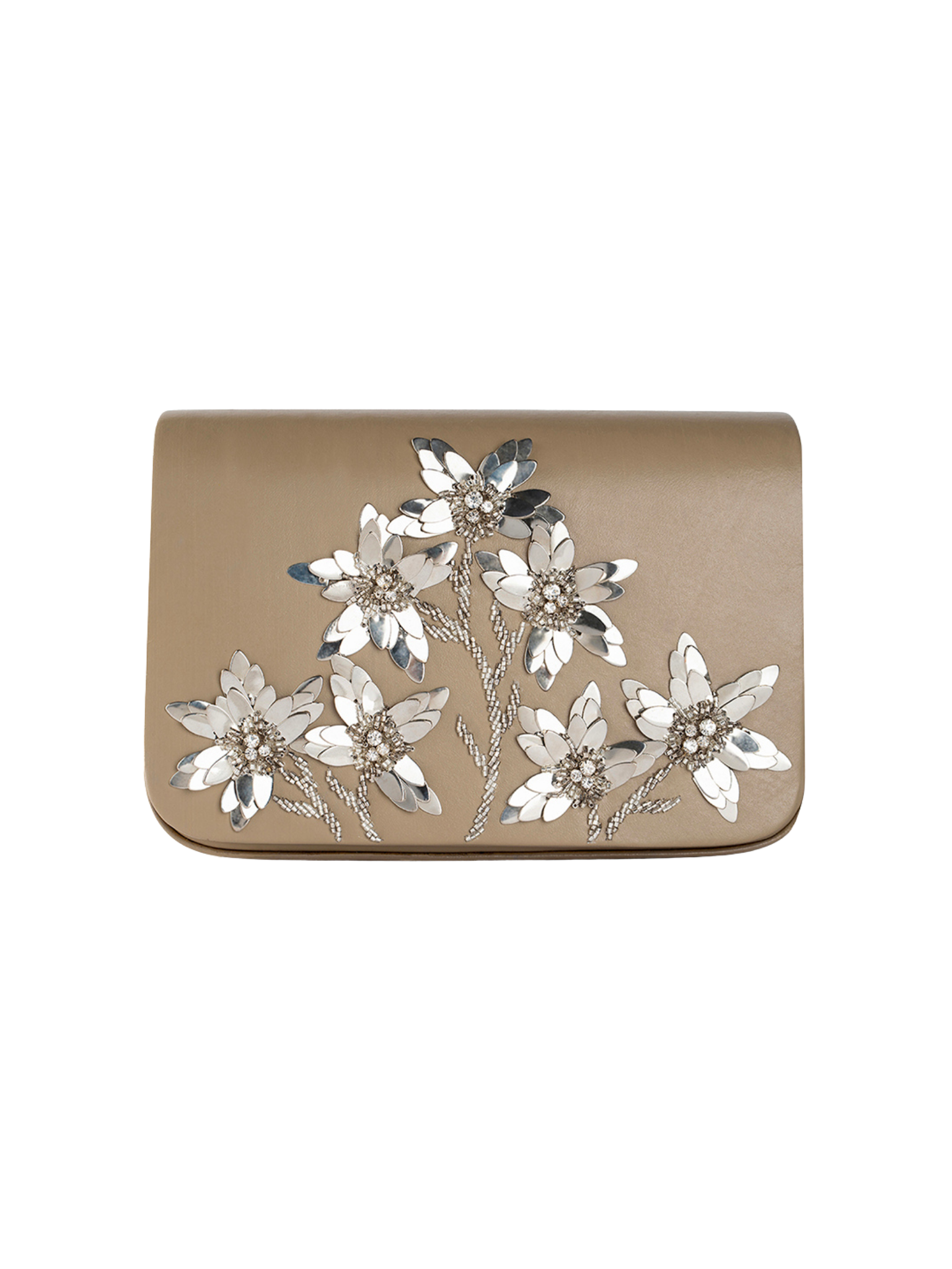 HerPorte-Silver Nadine Clutch