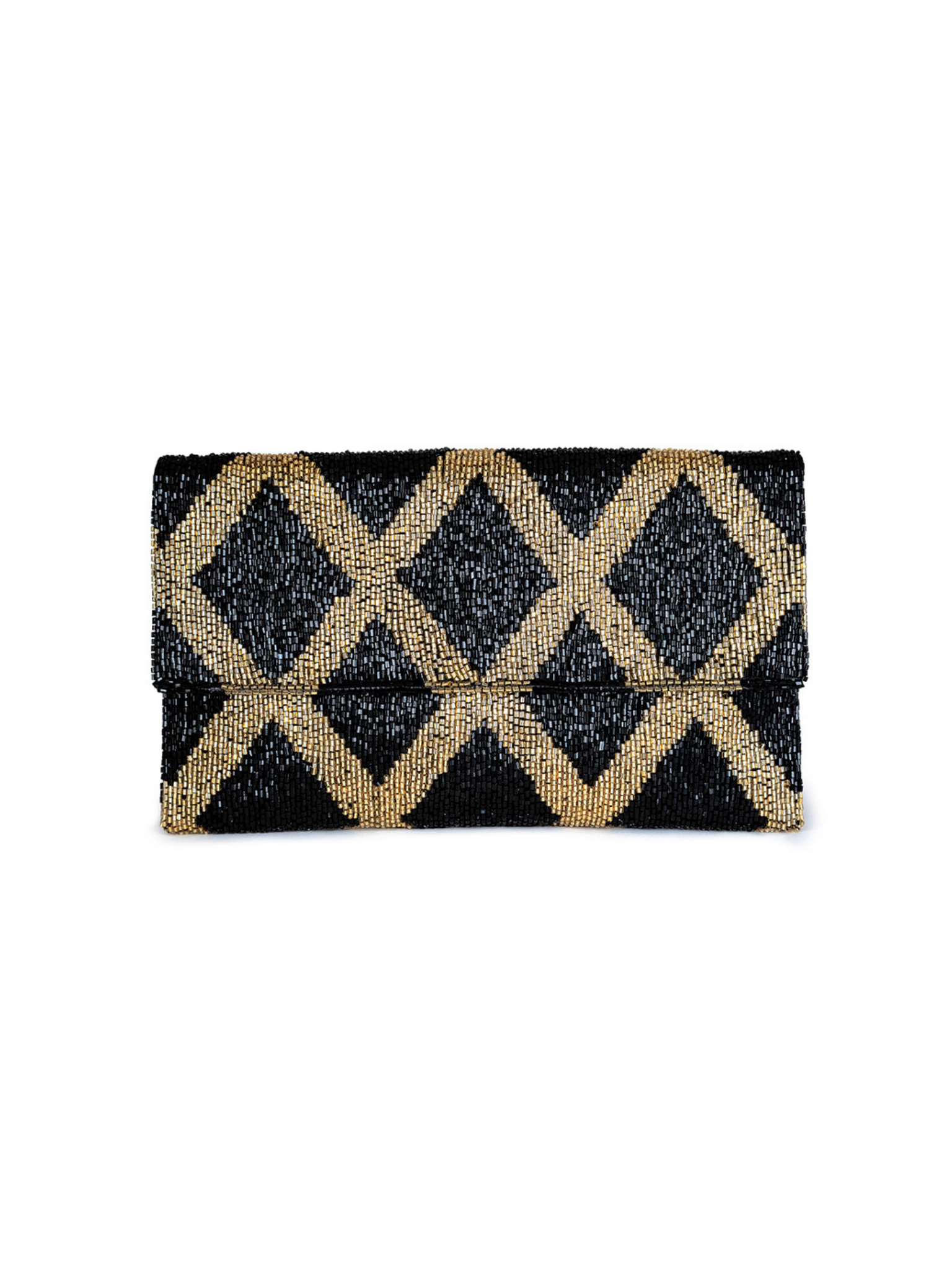 HerPorte-Black Gold Jas Clutch