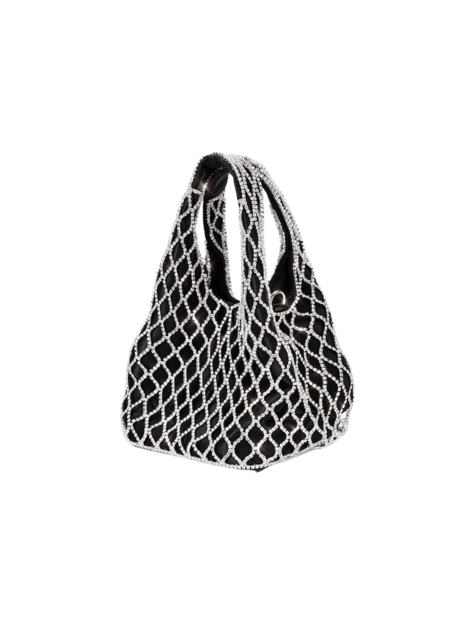 HerPorte-Brilly Crystal Lattice bucket bag