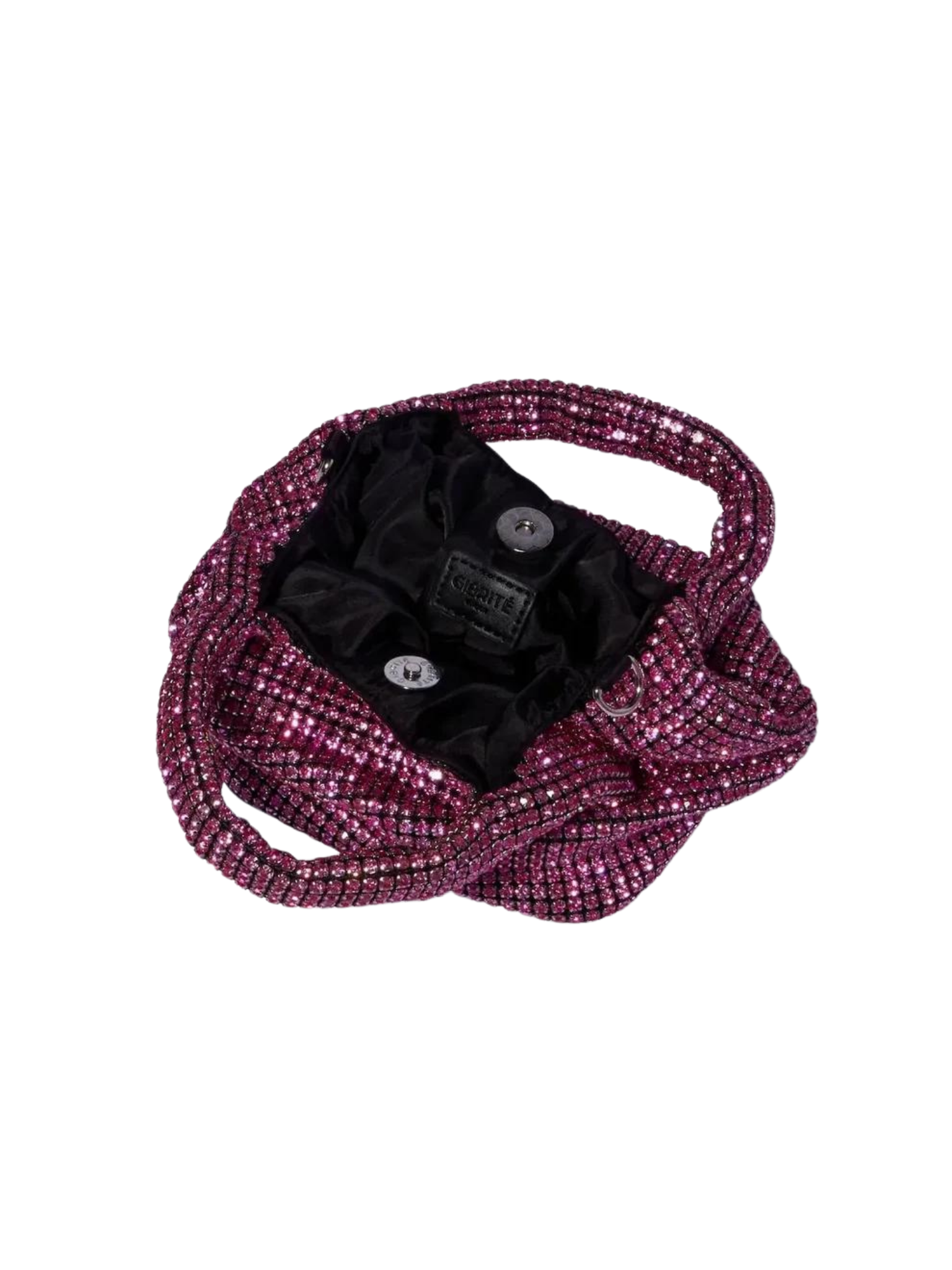 HerPorte-Rose Brilly Crystal bucket bag