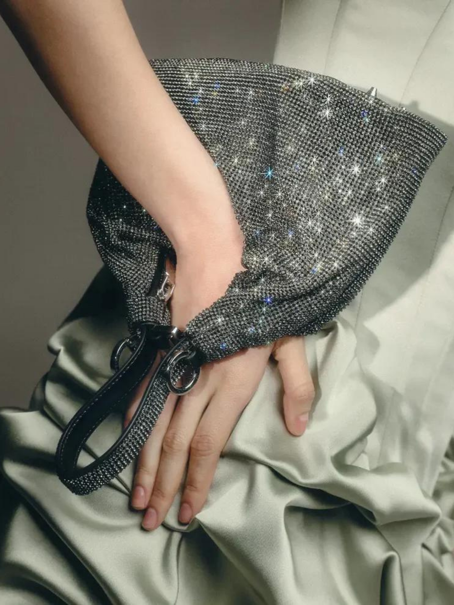 HerPorte-Mosaic Sparkle Jules Mesh Bag