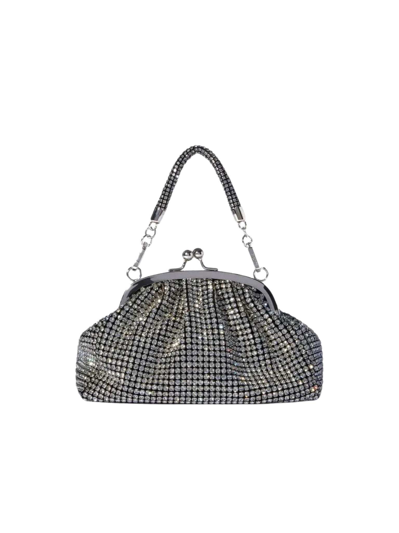 HerPorte-Silver Lima Vintage Crystal Bag