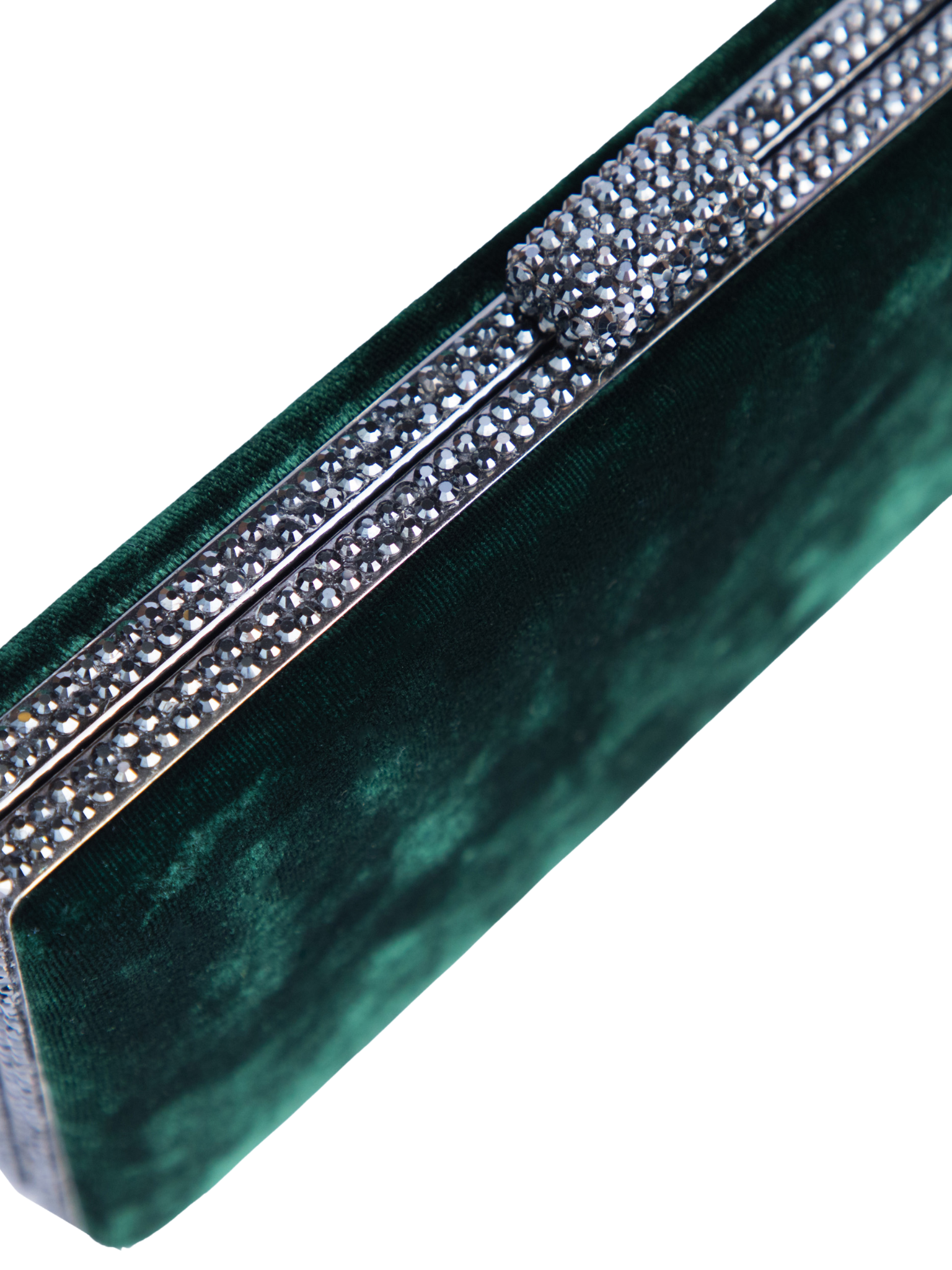 HerPorte-Dark Green Velvet Clutch