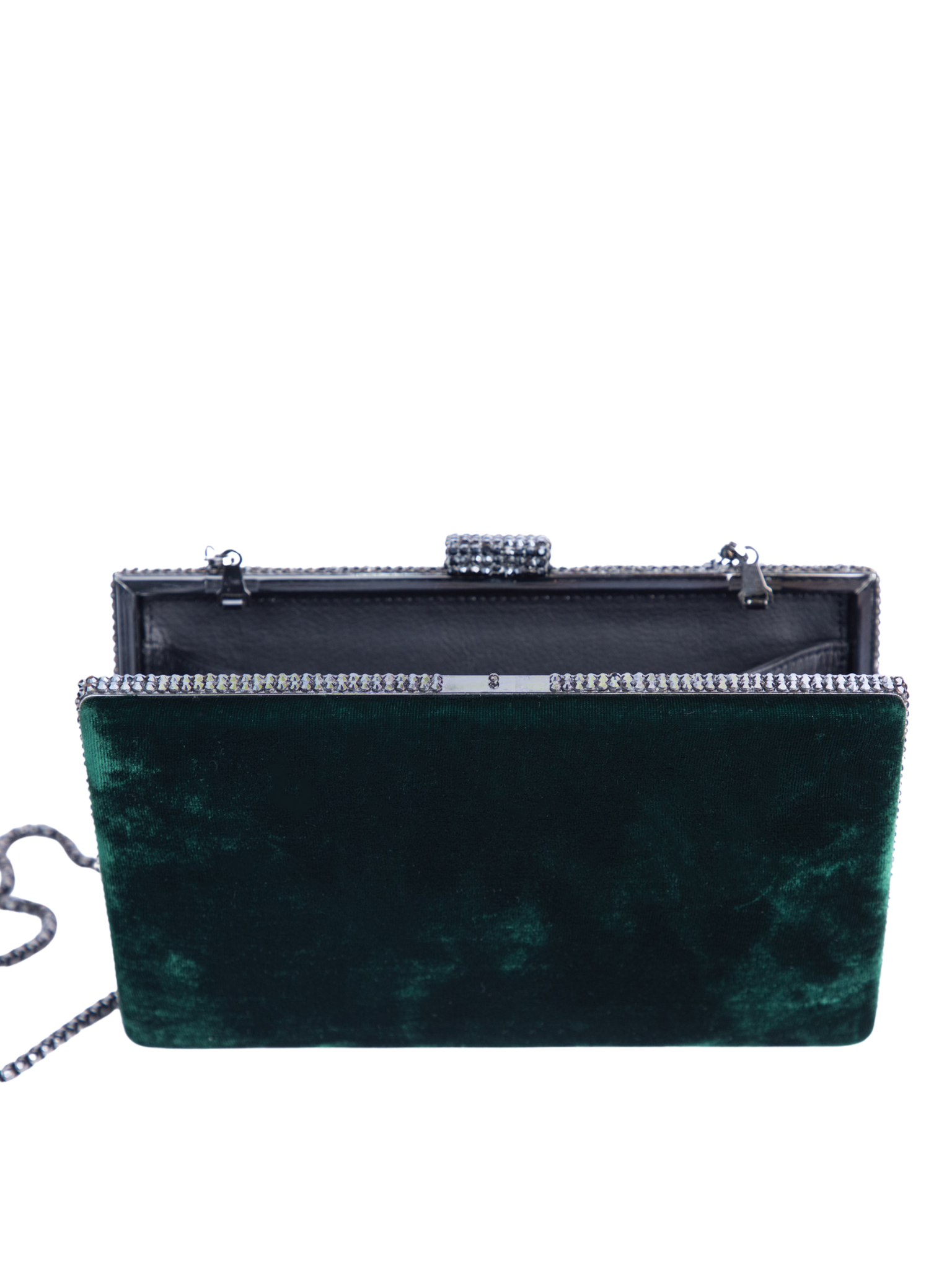 HerPorte-Dark Green Velvet Clutch