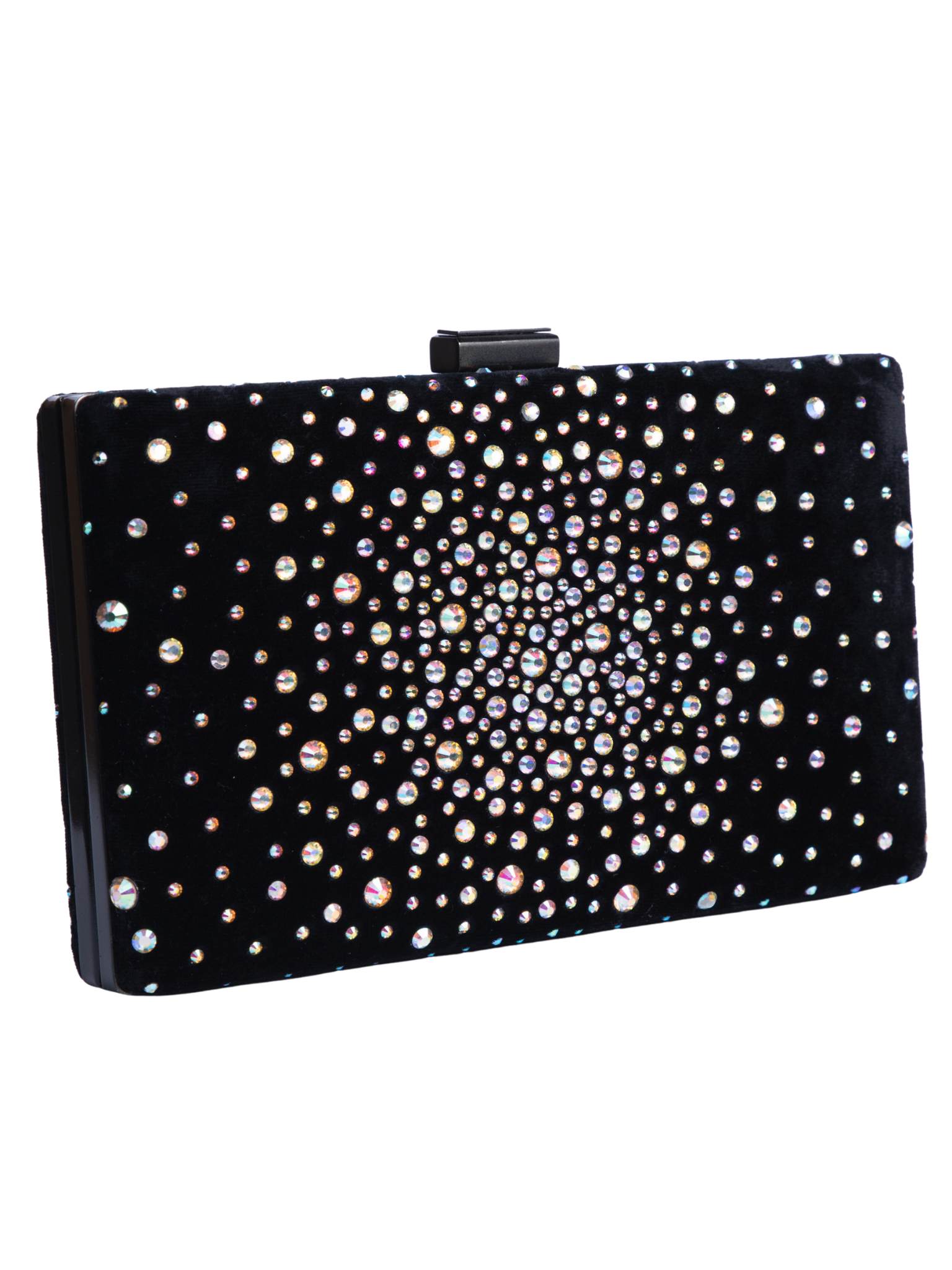 HerPorte-Velvet Clutch With Rhinestones