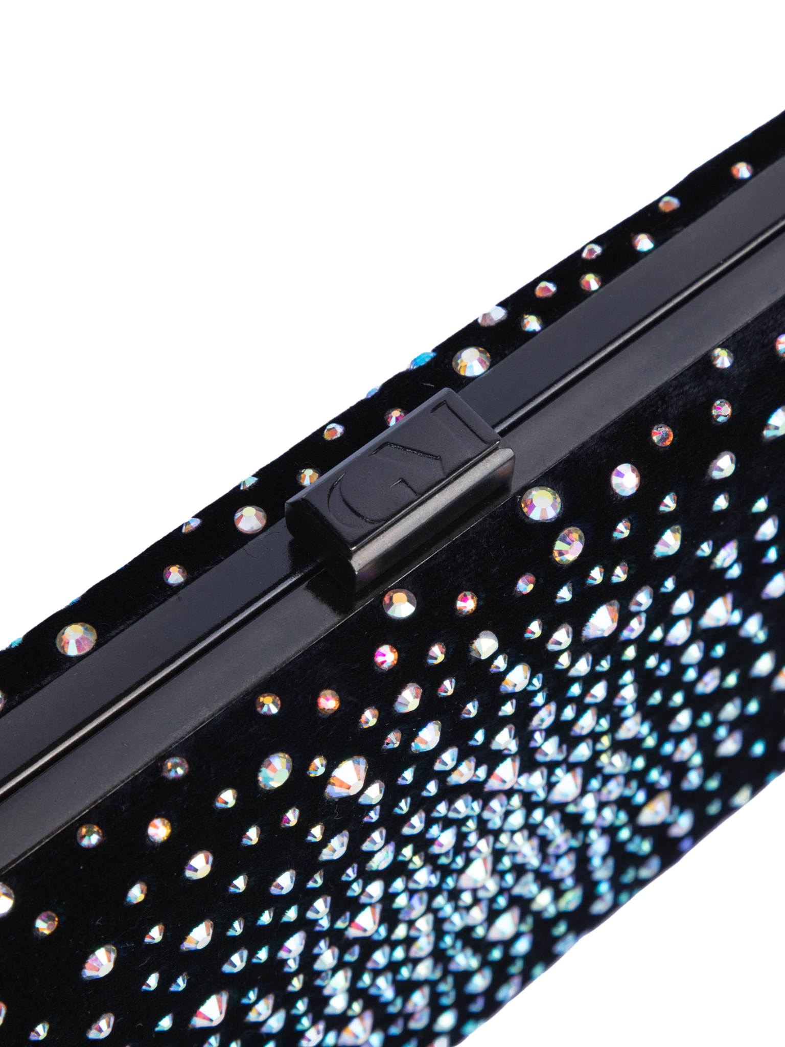 HerPorte-Velvet Clutch With Rhinestones