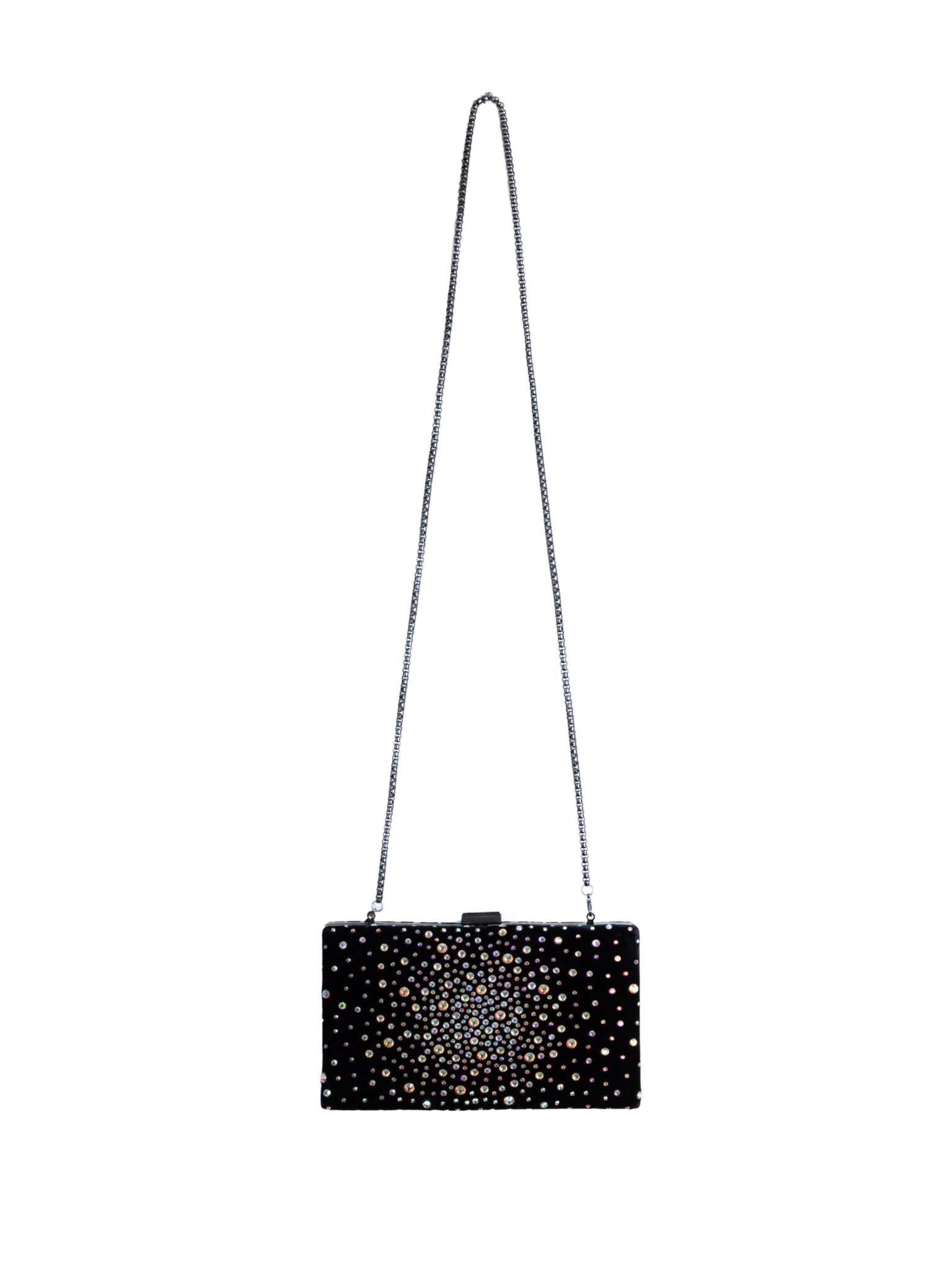 HerPorte-Velvet Clutch With Rhinestones