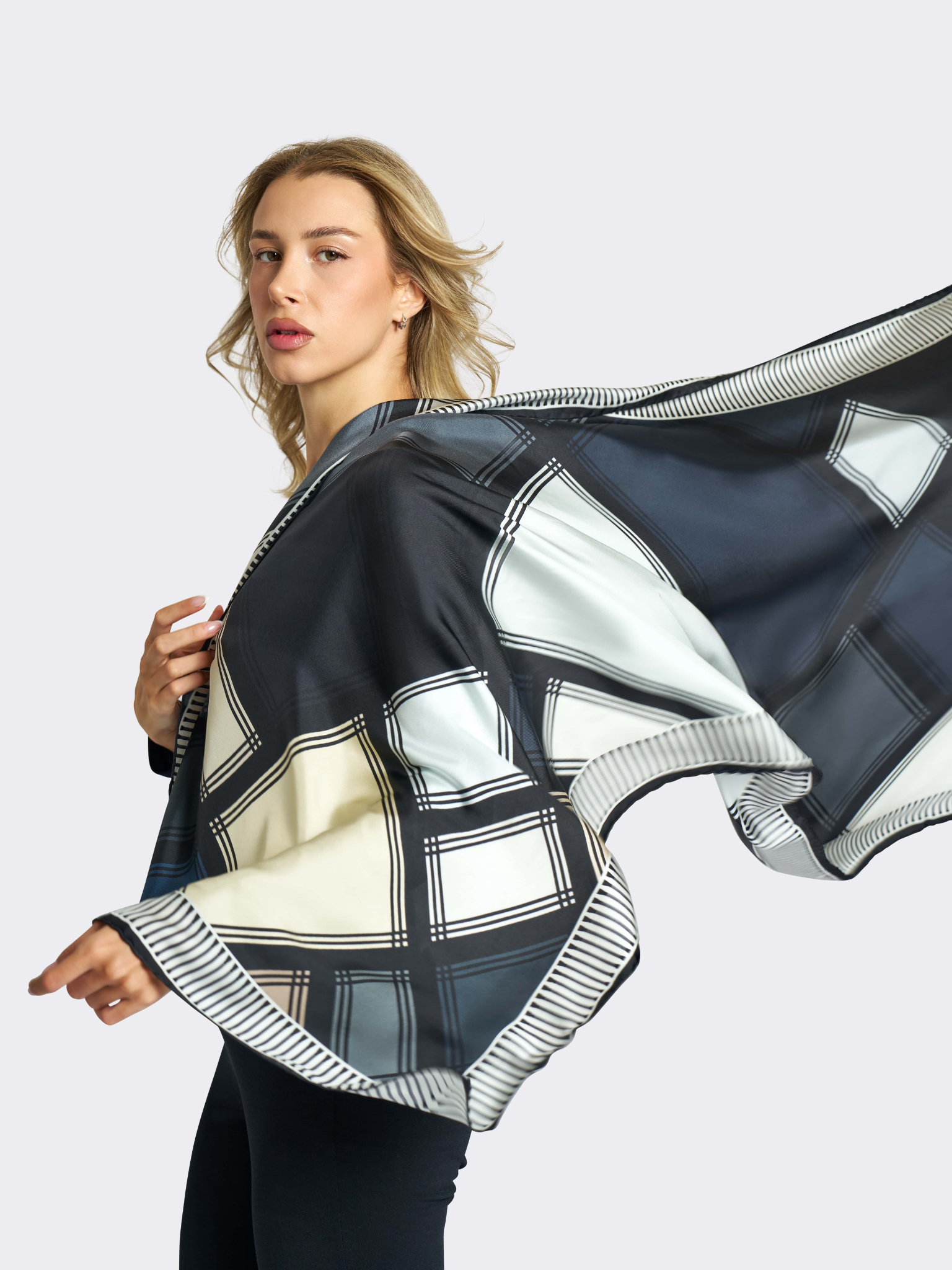 HerPorte-NERO DI AUBETTE Silk Scarf