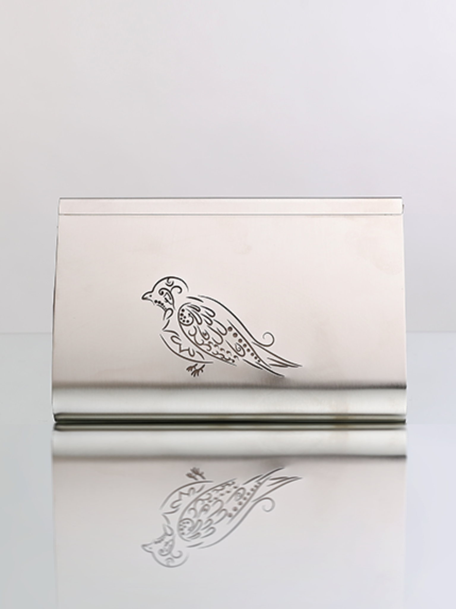 HerPorte-Bird Silver Dipped Large Clutch 