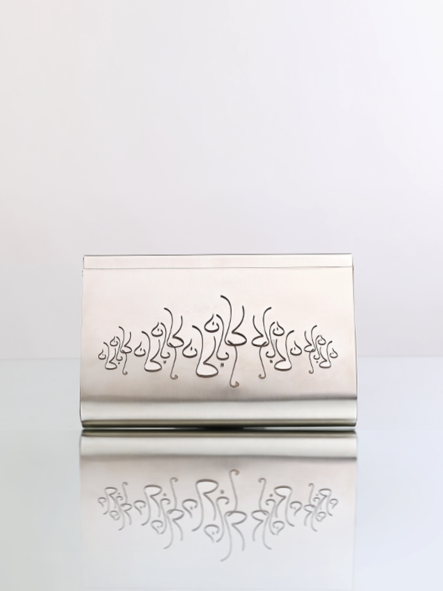 HerPorte-Once Silver Dipped Medium Clutch