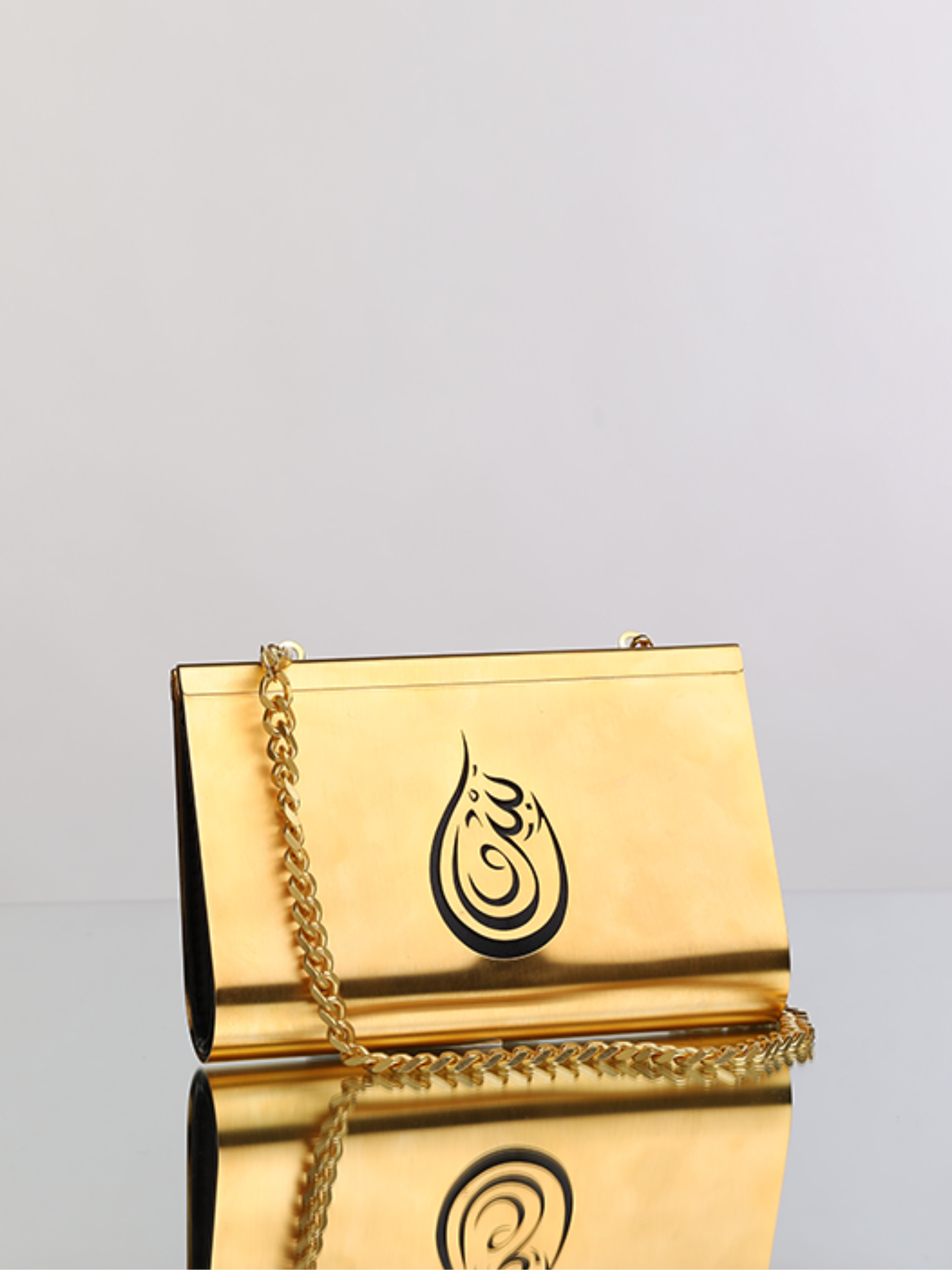 HerPorte-Beirut 24k Gold Dipped Small Clutch