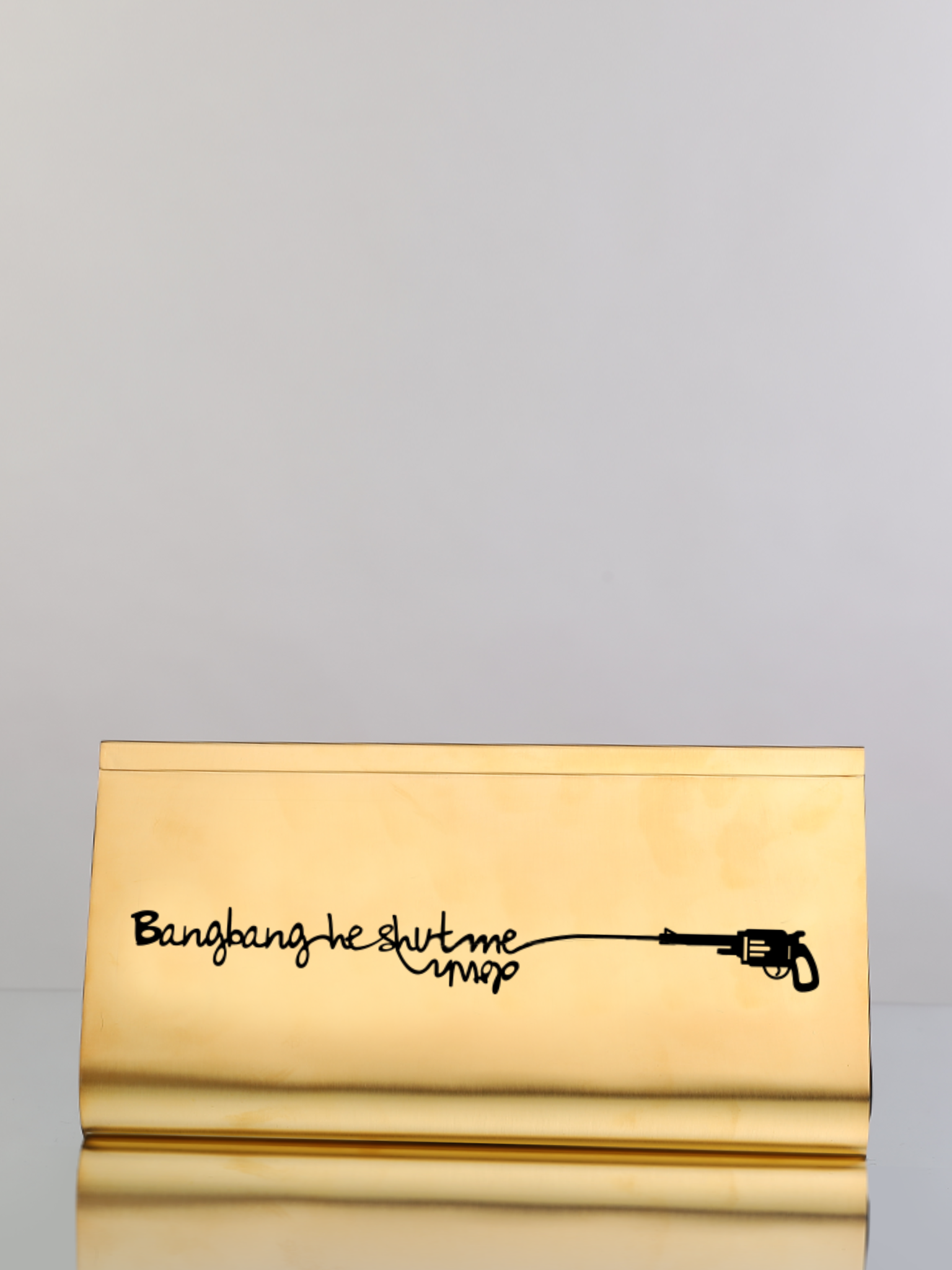 Bang Bang 24k Gold Dipped Small Clutch