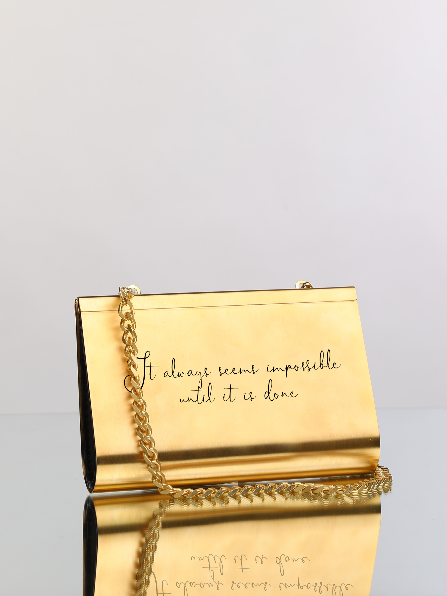 HerPorte-Impossible 24k Gold Dipped Small Clutch