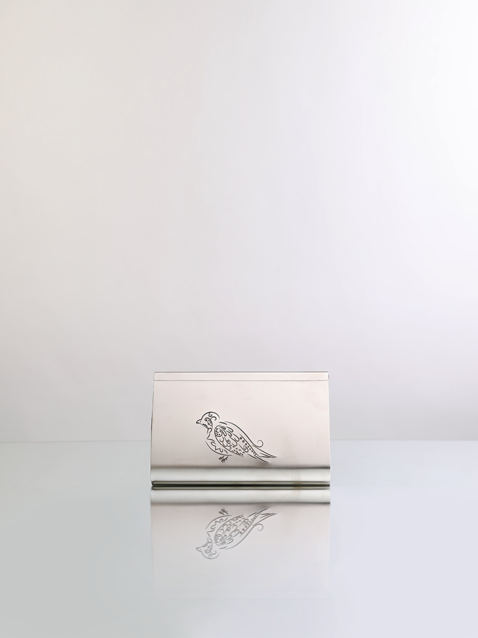 HerPorte-Bird Silver Dipped Small Clutch 