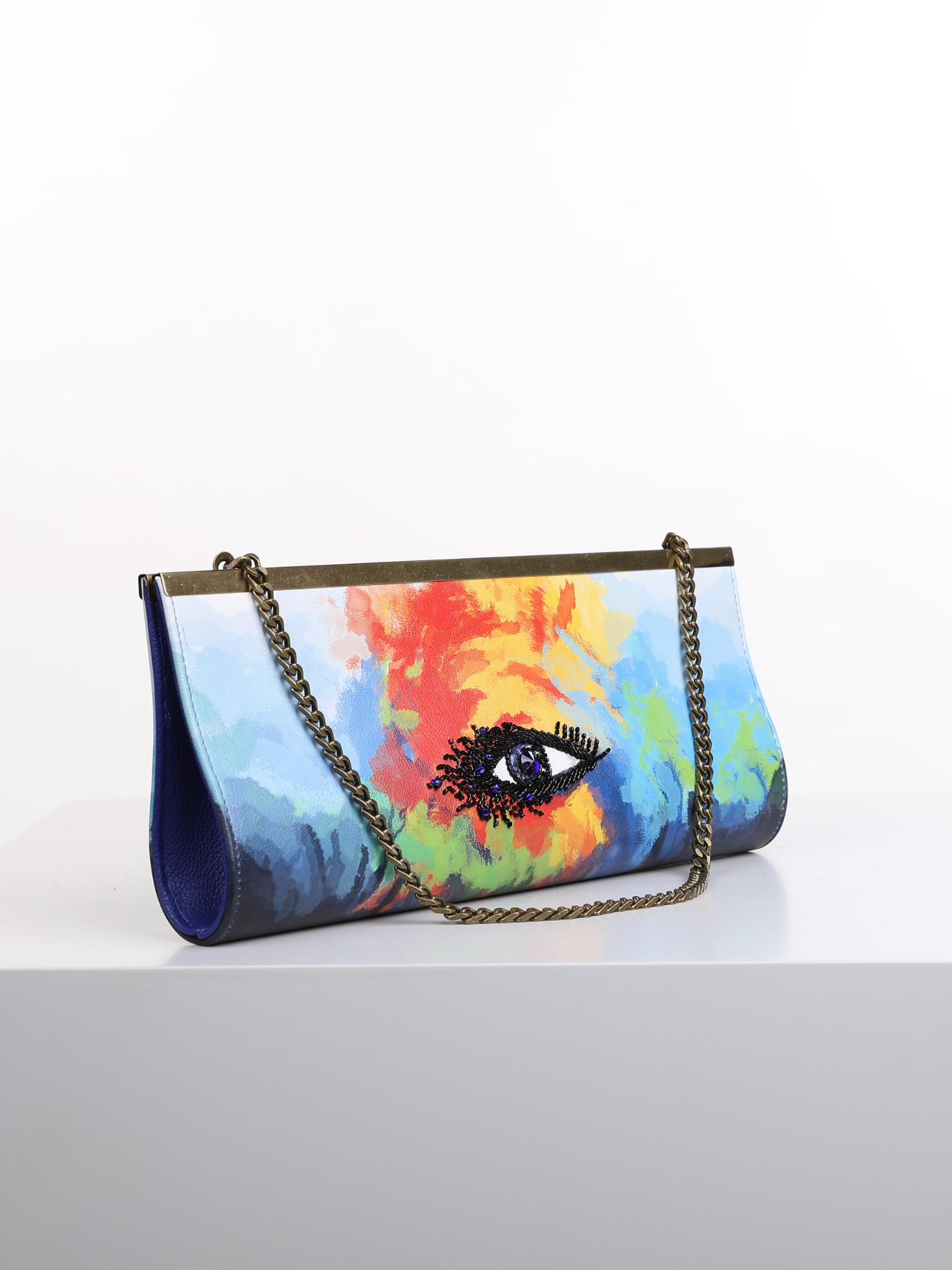 HerPorte-Eye Embroidered Clutch