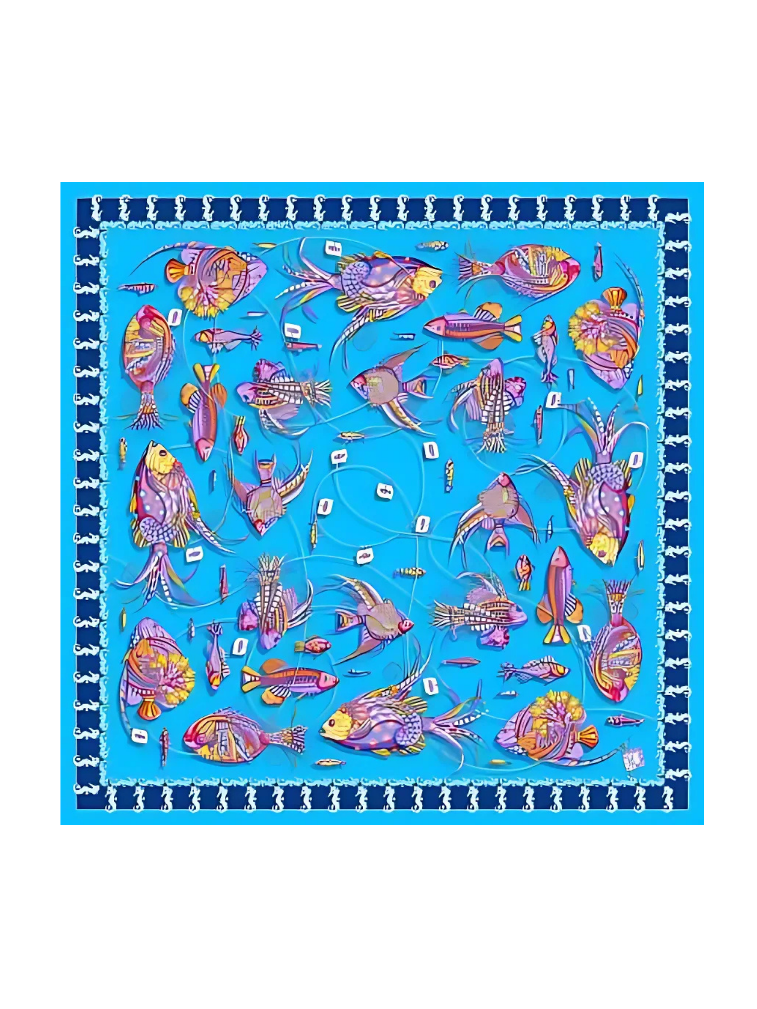 HerPorte-Salt Water Silk Scarf 98x98cm