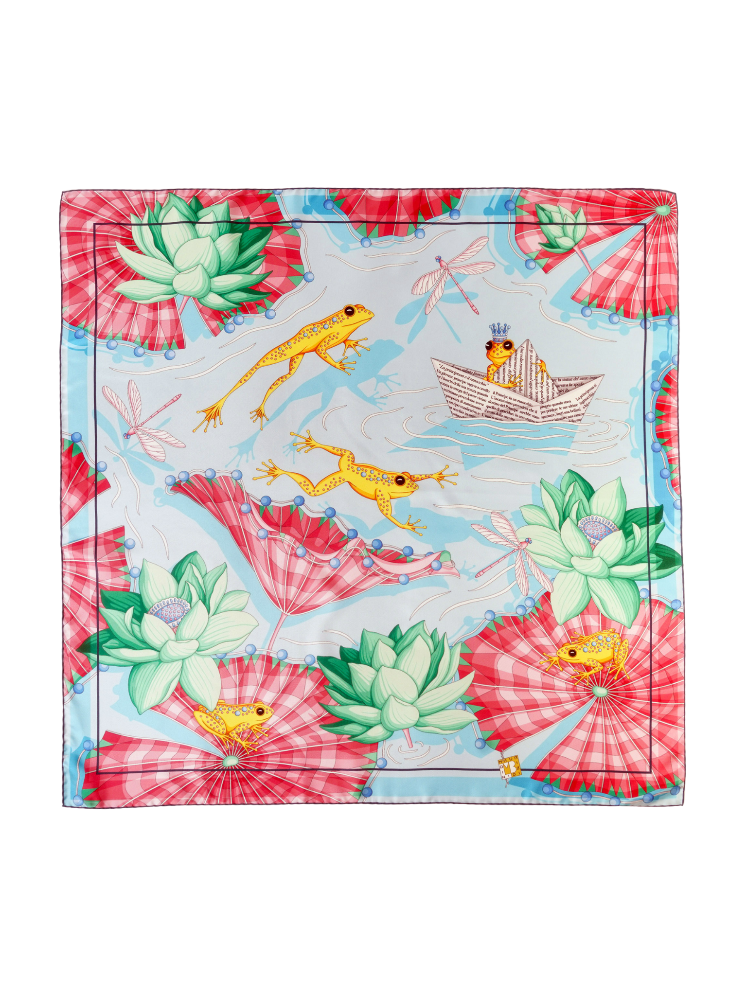 HerPorte-The Ranocchio Principle Silk Scarf 98x98cm