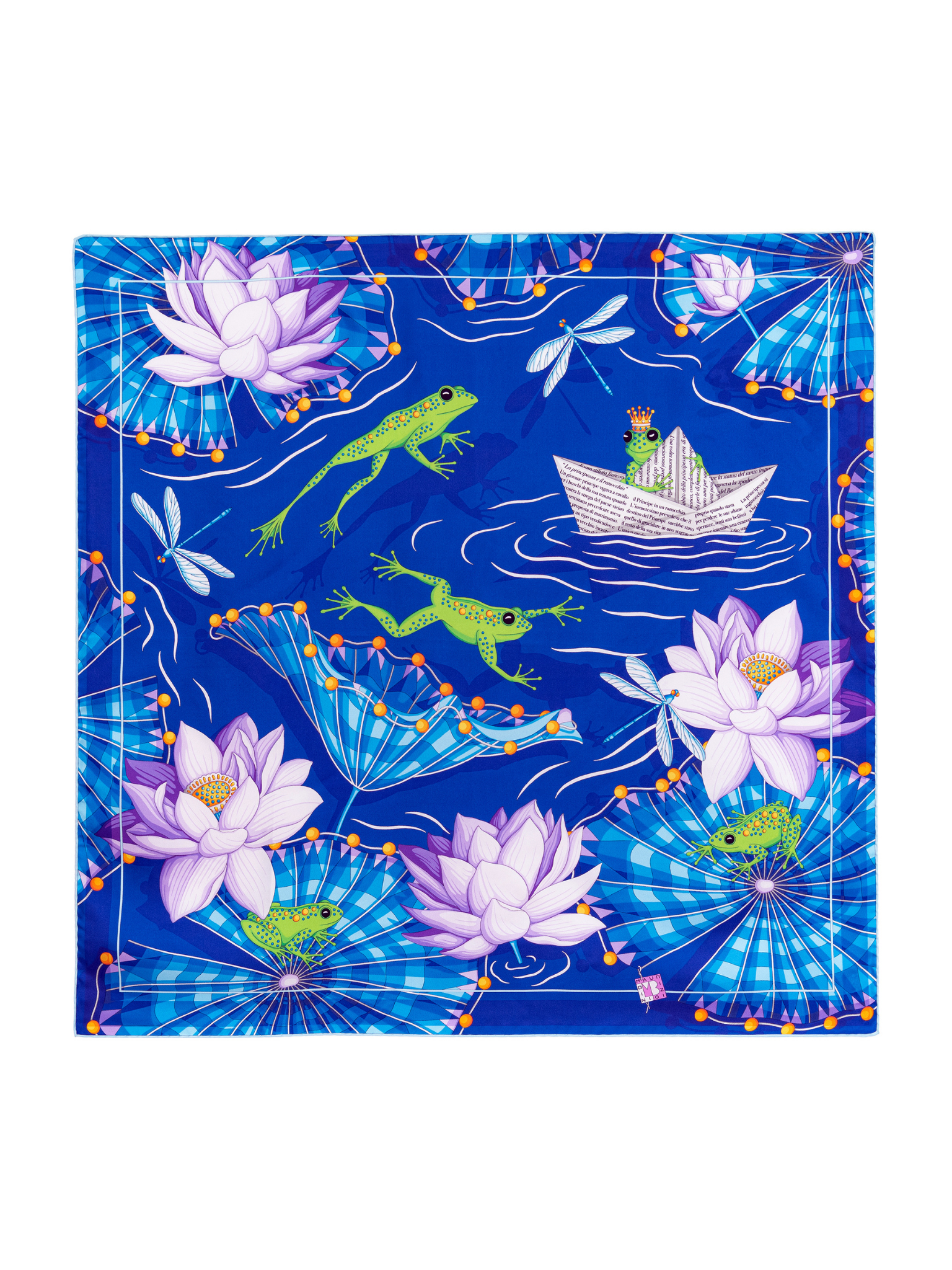 HerPorte-The Ranocchio Principle Silk Scarf 98x98cm