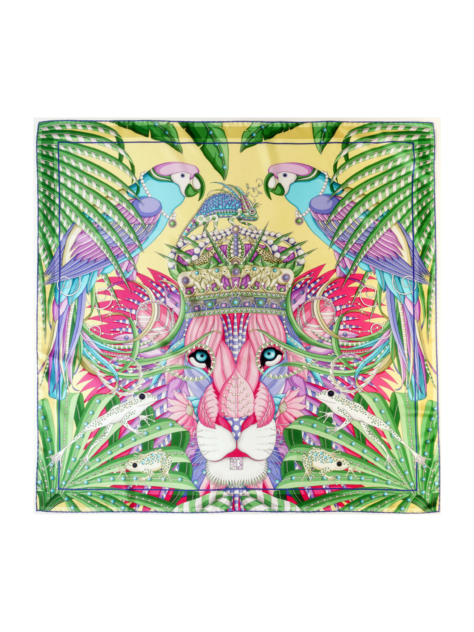 HerPorte-He Re Silk Crepe Scarf  138x138cm