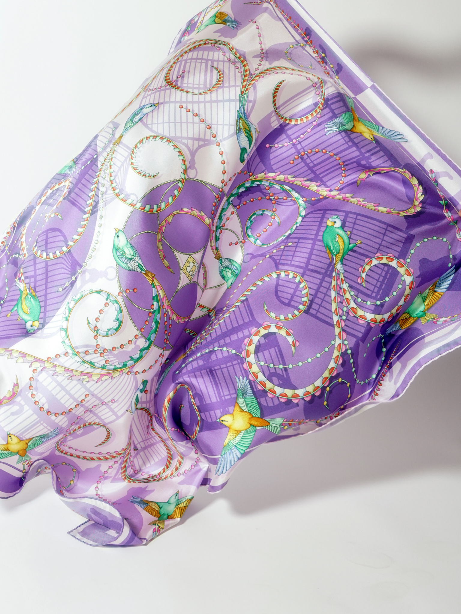 HerPorte-The Ora of Aria Silk Crepe Scarf 68x68cm