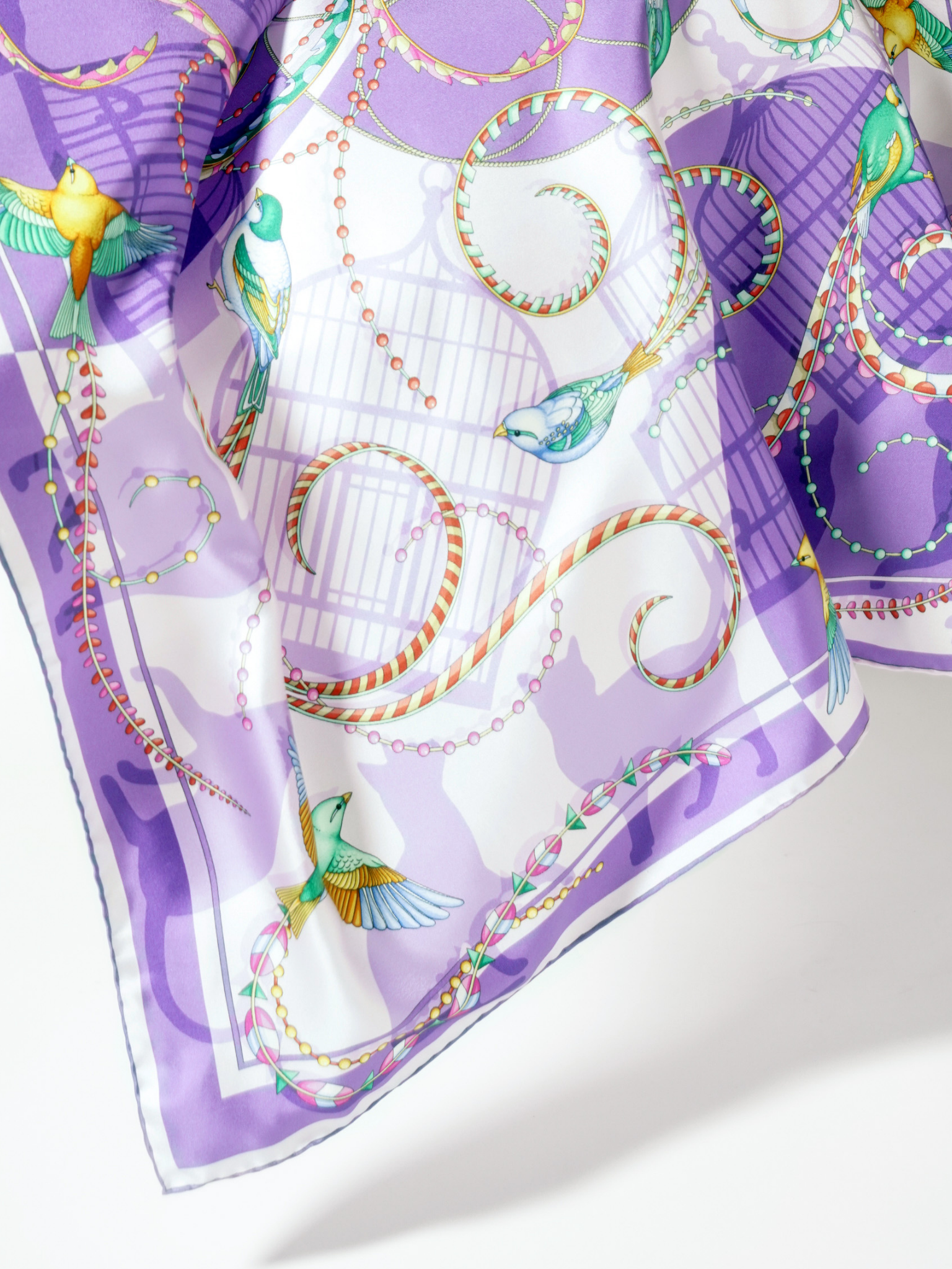 HerPorte-The Ora of Aria Silk Crepe Scarf  138x138cm