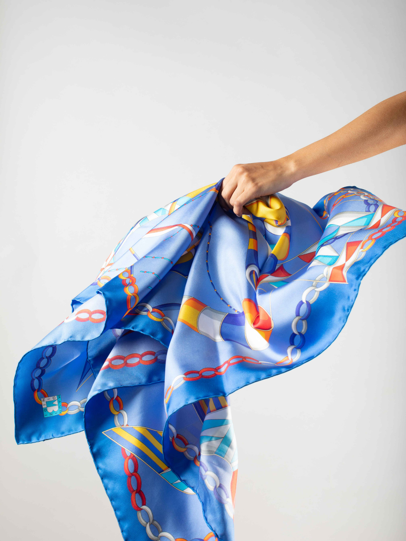 HerPorte-The Ballet Silk Crepe Scarf 138x138cm