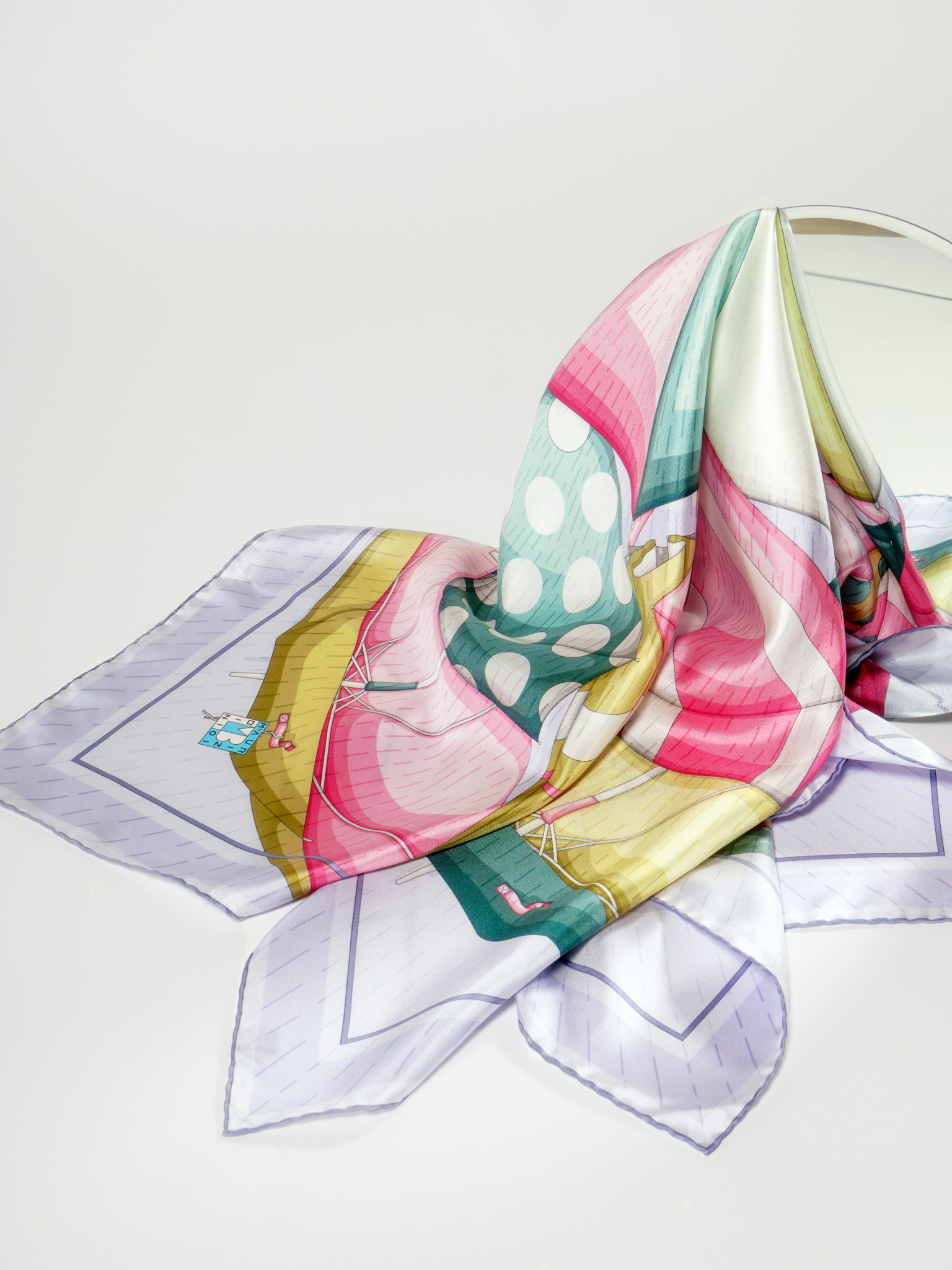 HerPorte-Paralysis Crepe Scarf 68x68cm