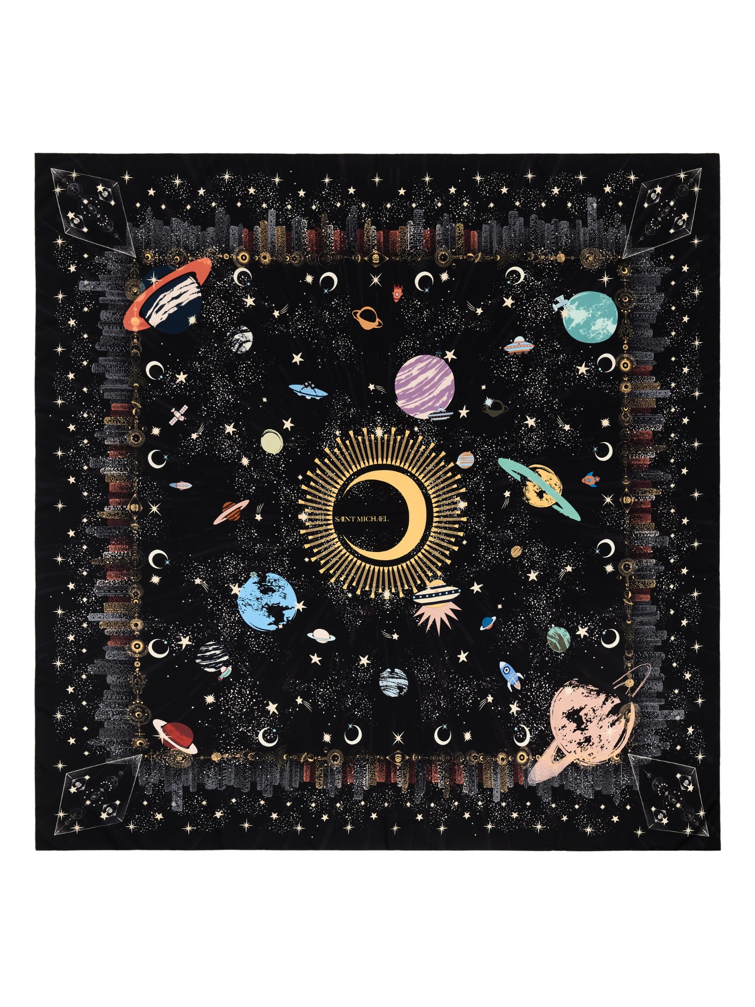 HerPorte-Galaxis 140 Silk Scarf