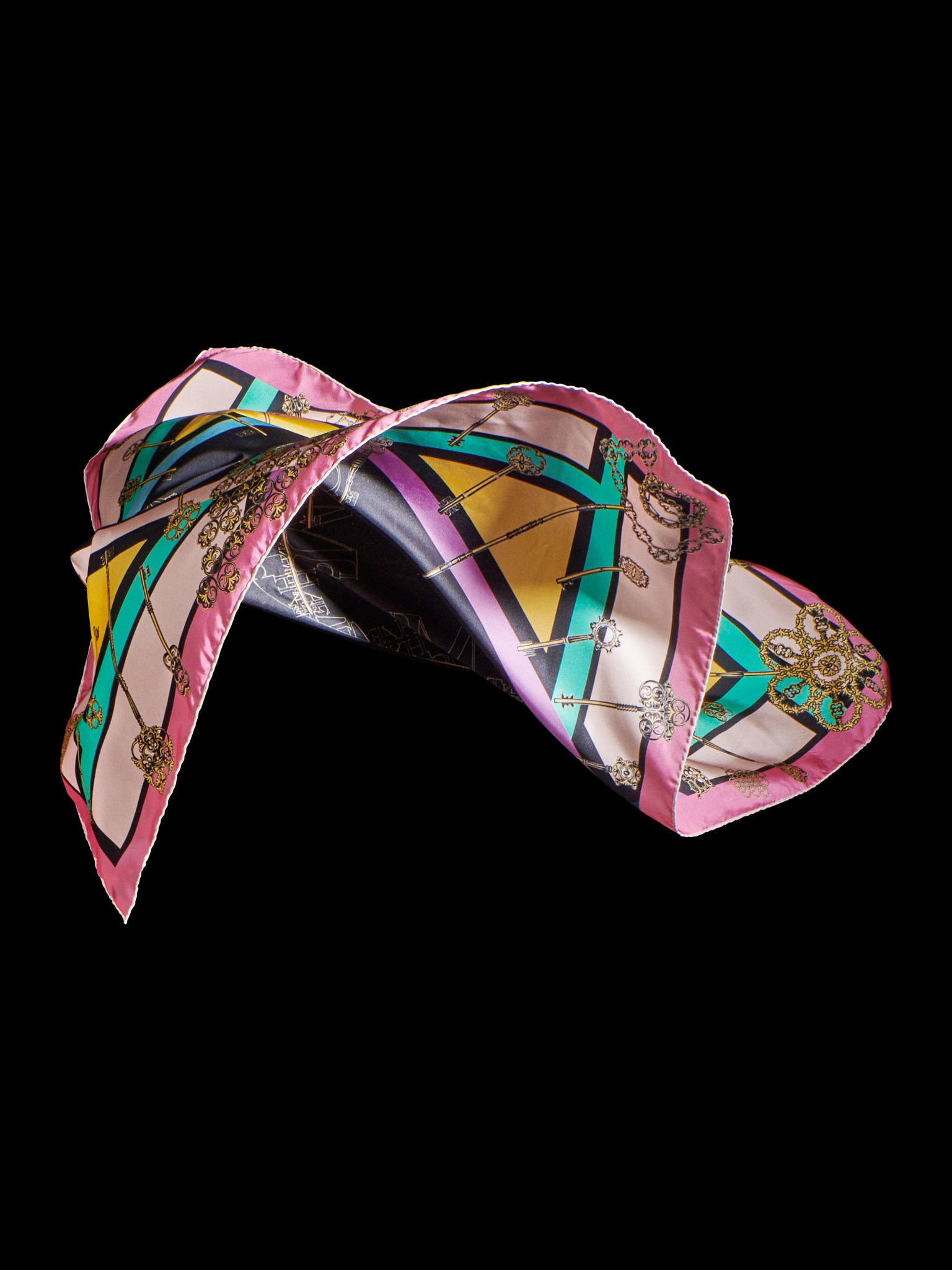 HerPorte-Chiavi Del Cuore 90 Silk Scarf