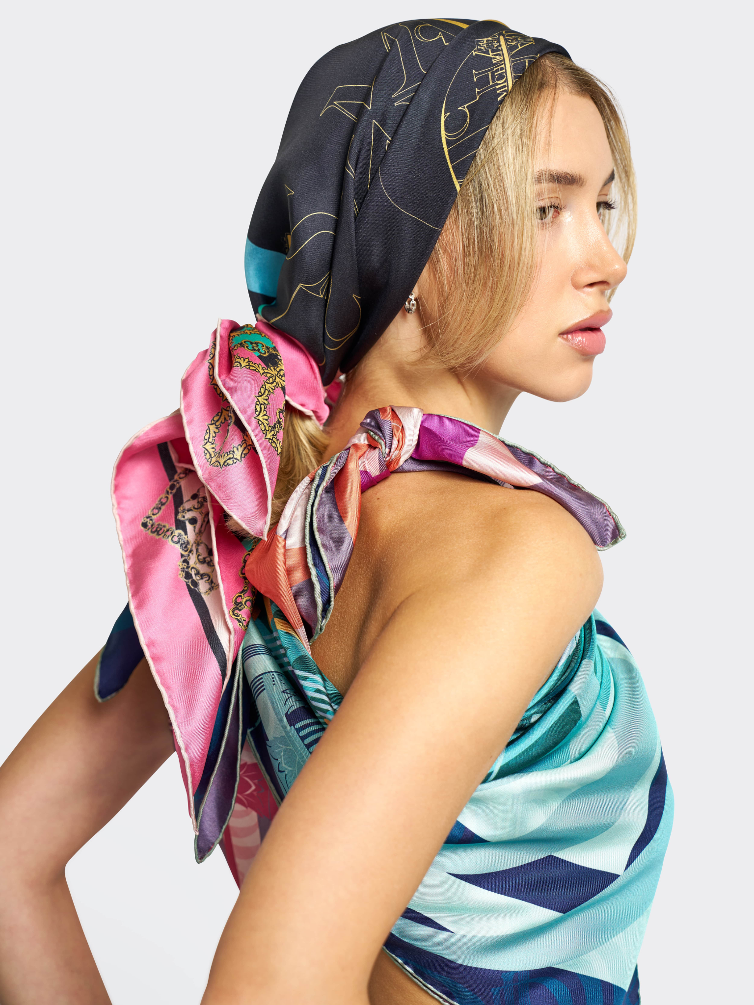 Chiavi Del Cuore 90 Silk Scarf