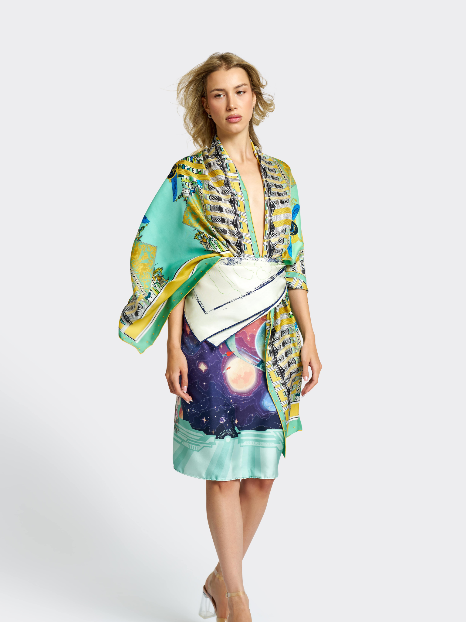 Eden Rectangle Silk Scarf