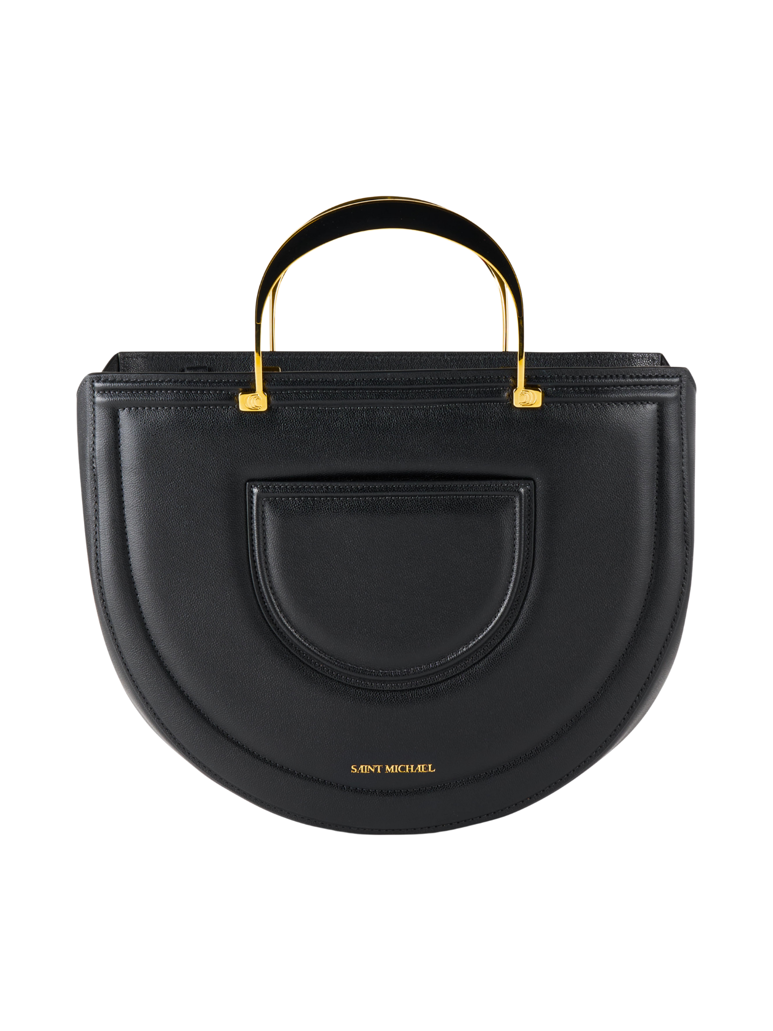 HerPorte-Black Ventana Handbag Shopper in textured leather