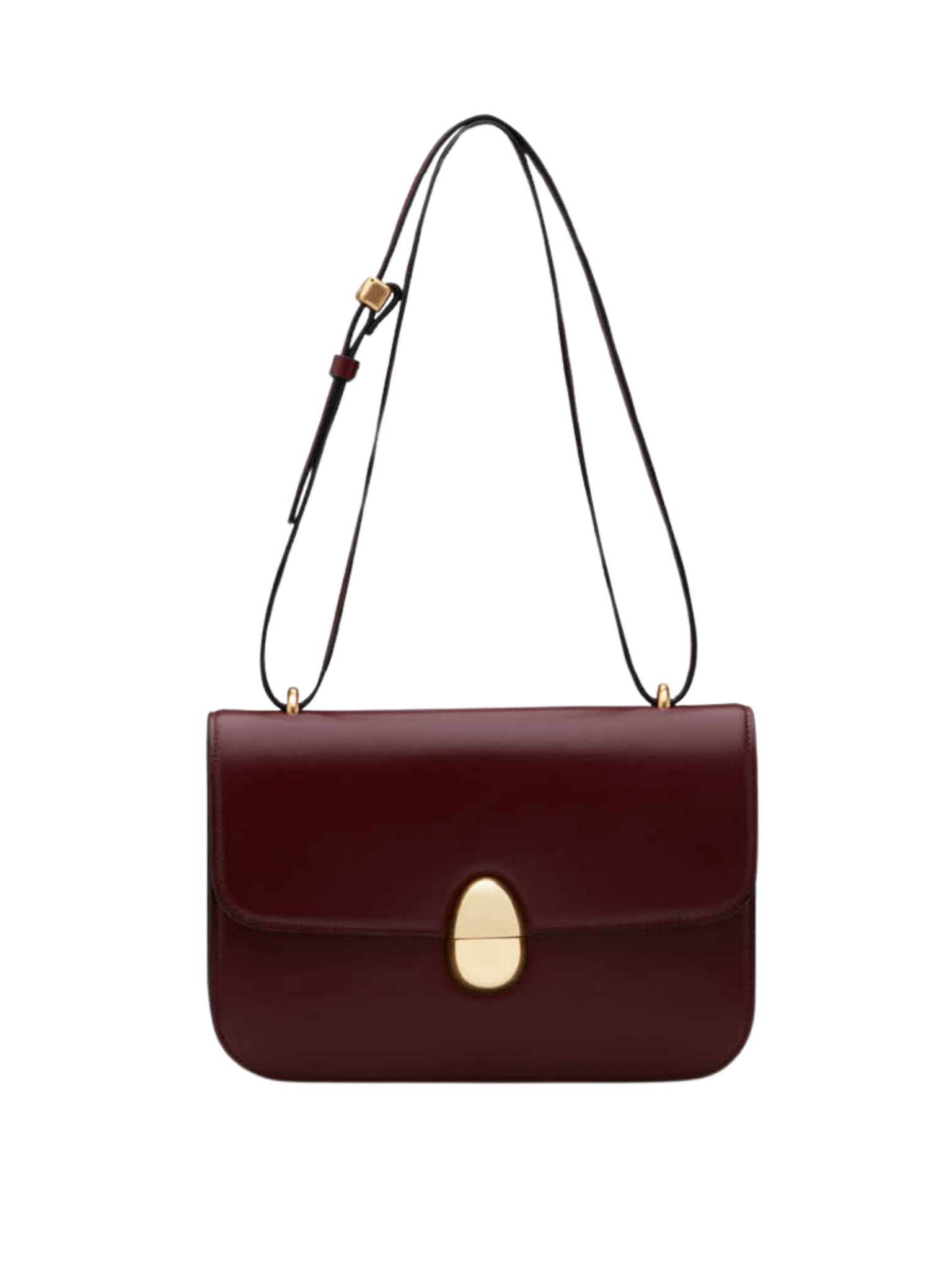 HerPorte-Burgundy Phoenix Crossbody Calf Leather Bag