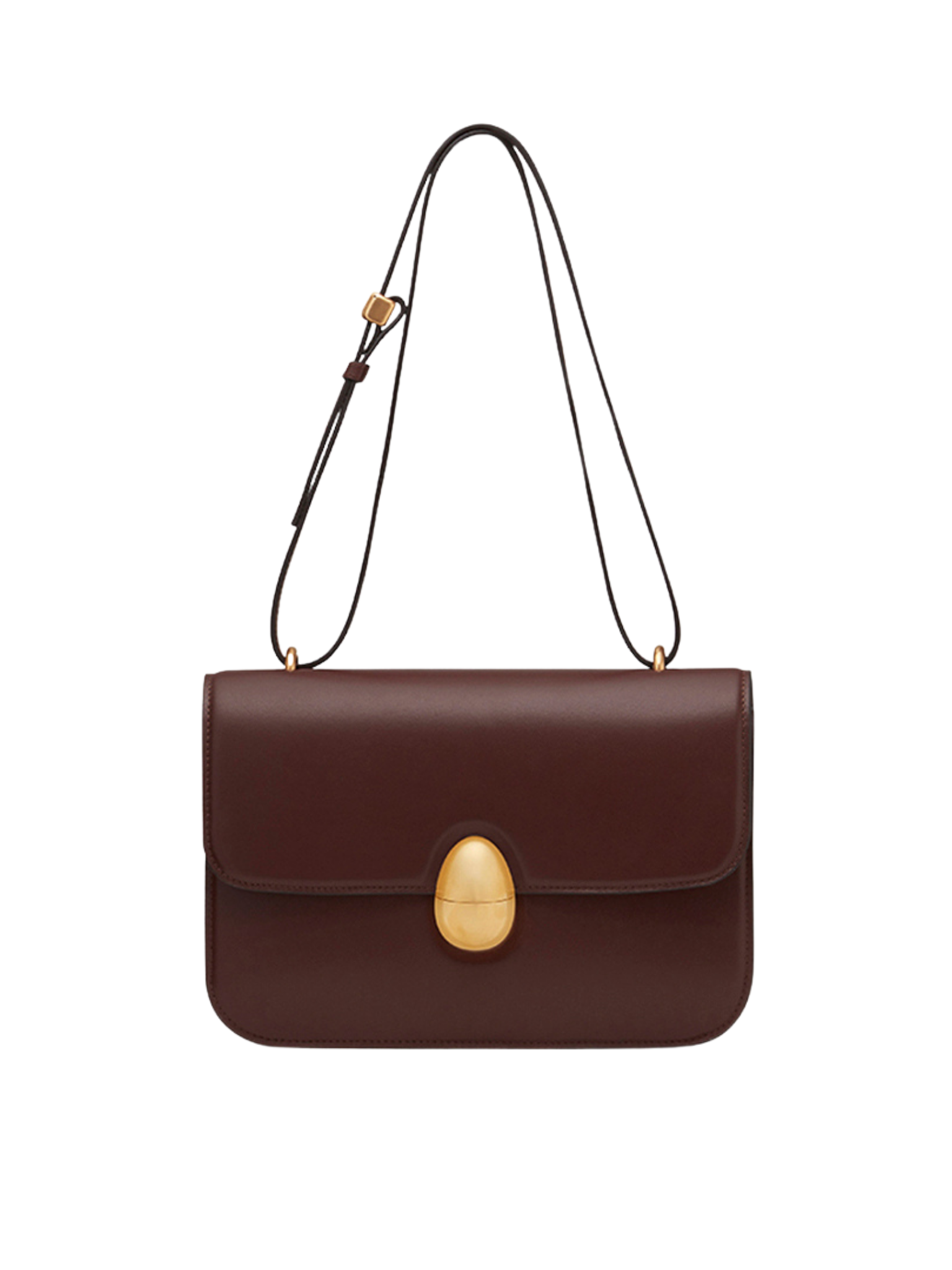 HerPorte-Dark chocolate Phoenix Crossbody Calf Leather Bag