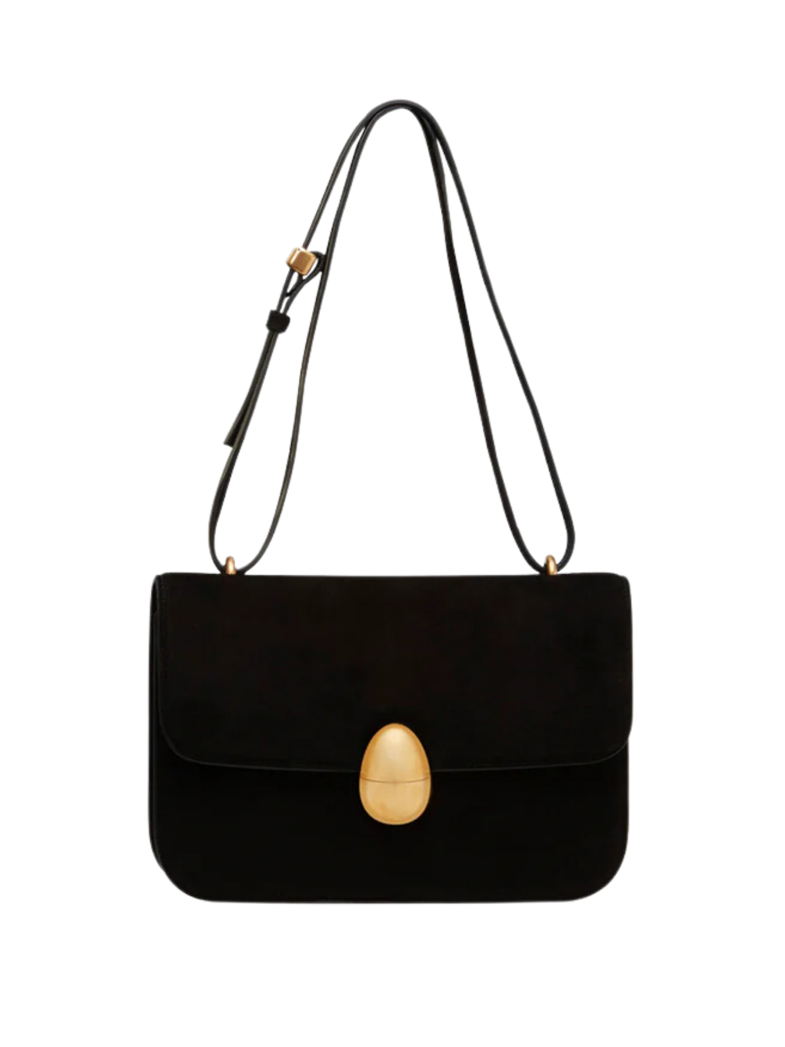 HerPorte-Black Phoenix Crossbody Suede Bag