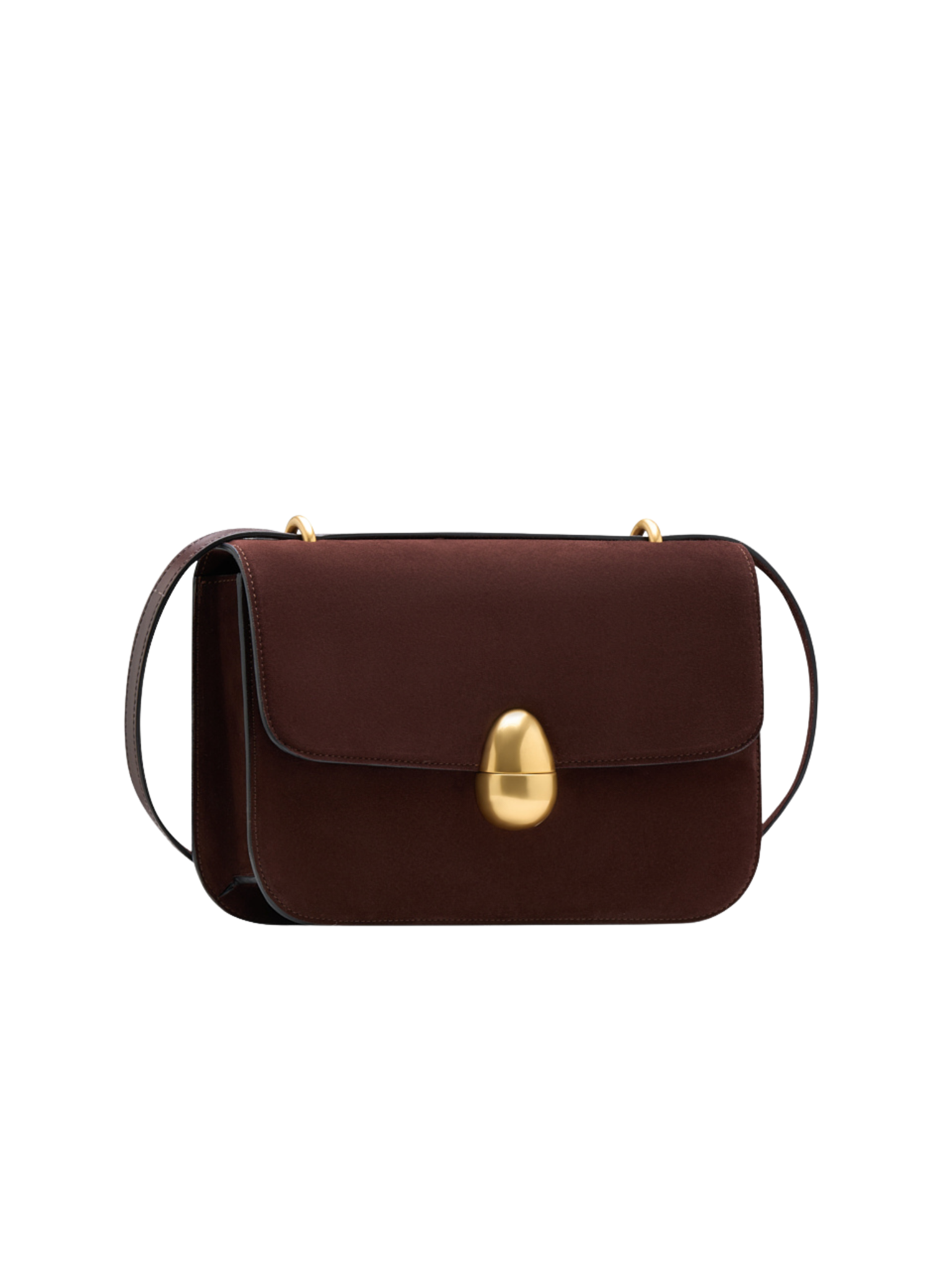 HerPorte-Dark chocolate Phoenix Crossbody Suede Bag