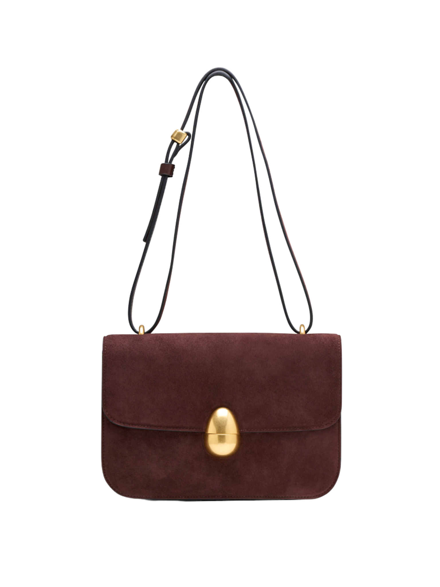 HerPorte-Dark chocolate Phoenix Crossbody Suede Bag