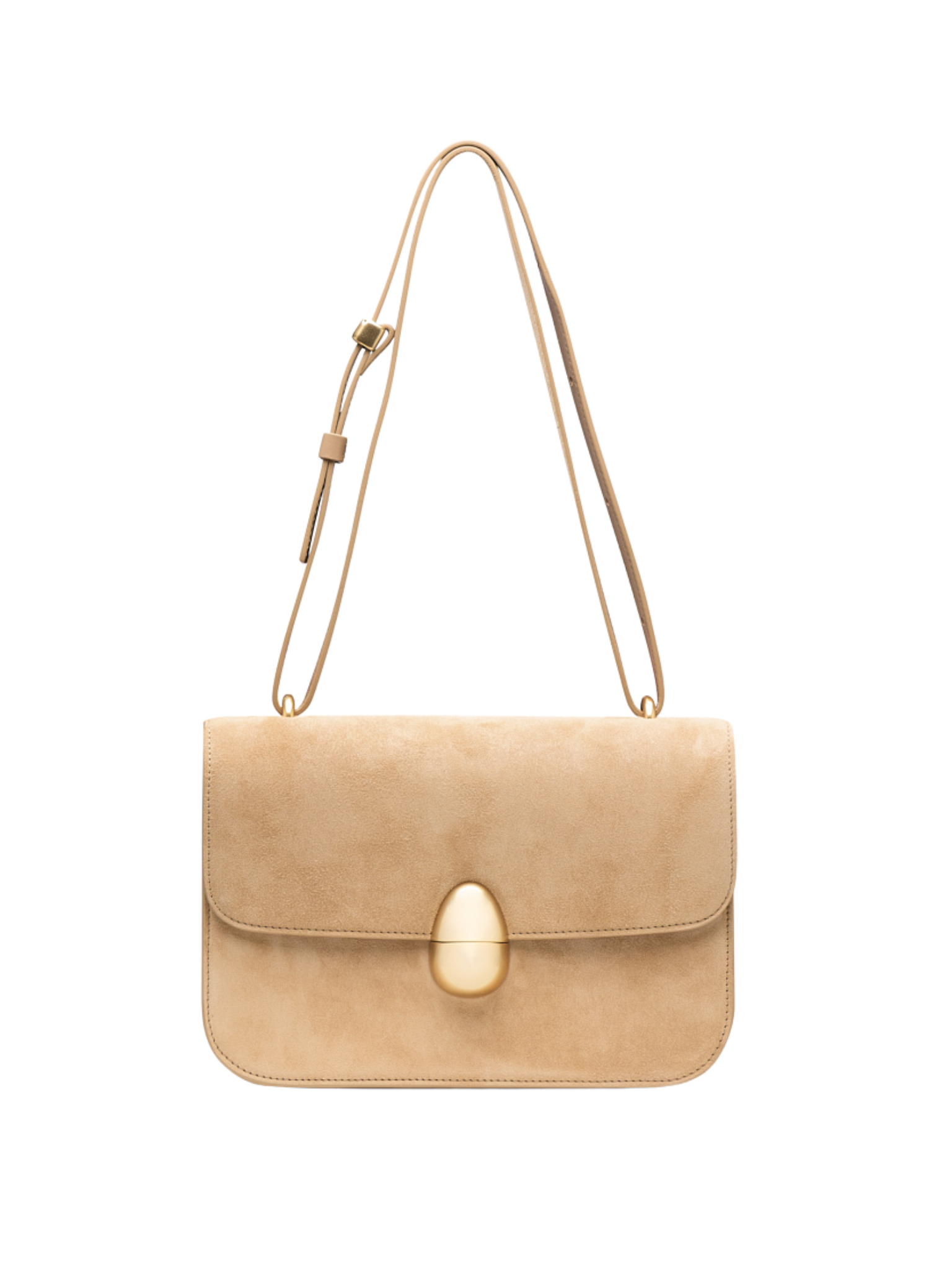 HerPorte-Sand Phoenix Crossbody Suede Bag