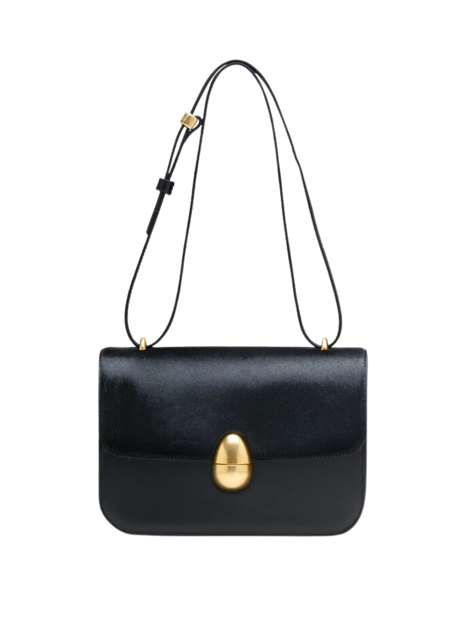 HerPorte-Black Phoenix Pony Crossbody Leather, Calf Hair Bag