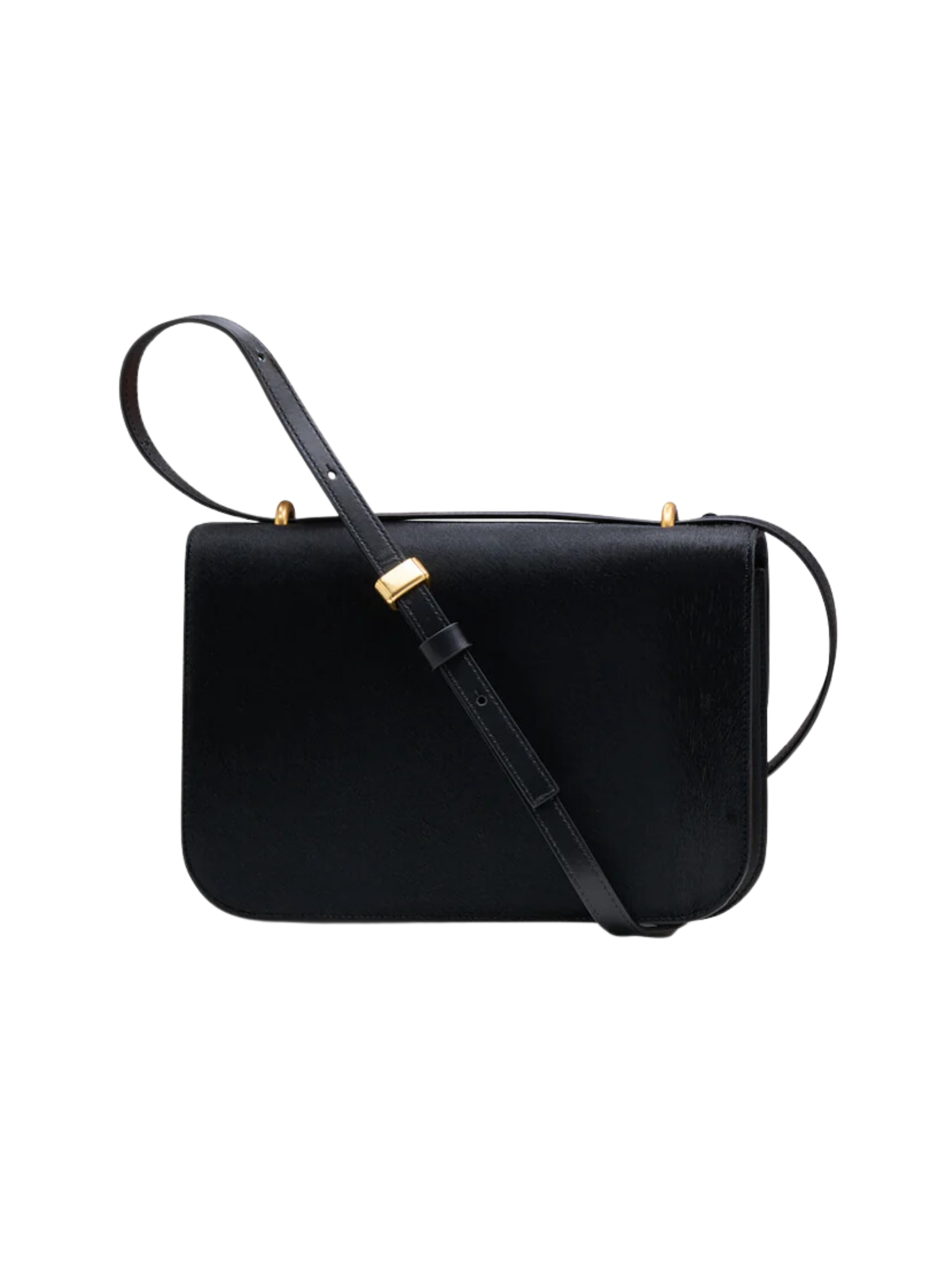 HerPorte-Black Phoenix Pony Crossbody Leather, Calf Hair Bag