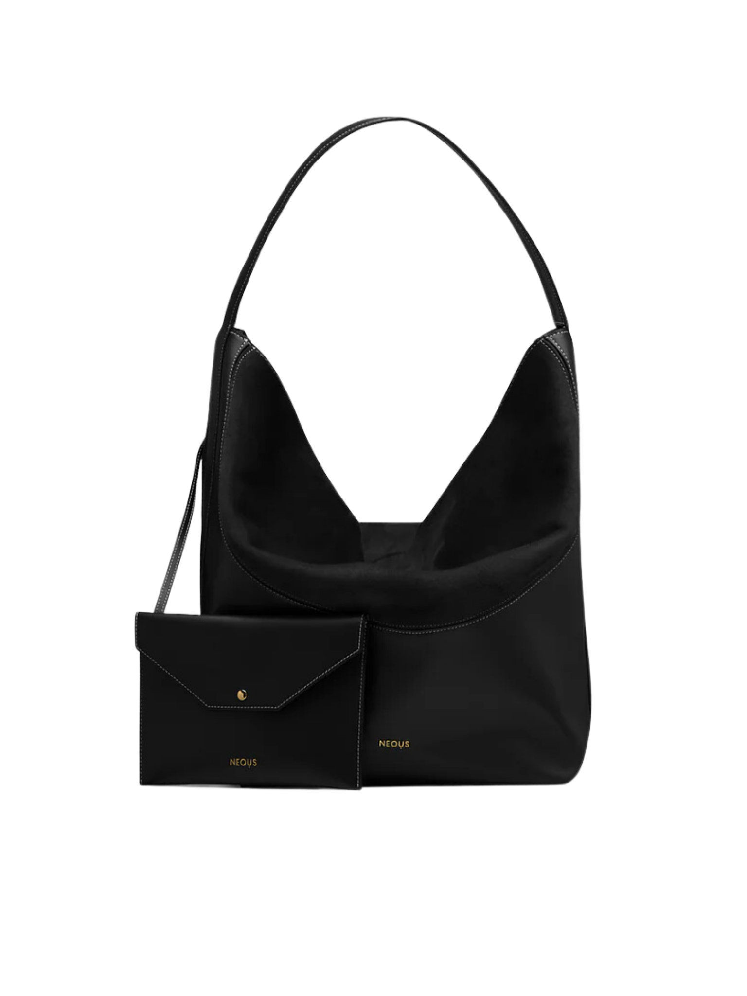 HerPorte-Black PAVO tote calf leather bag