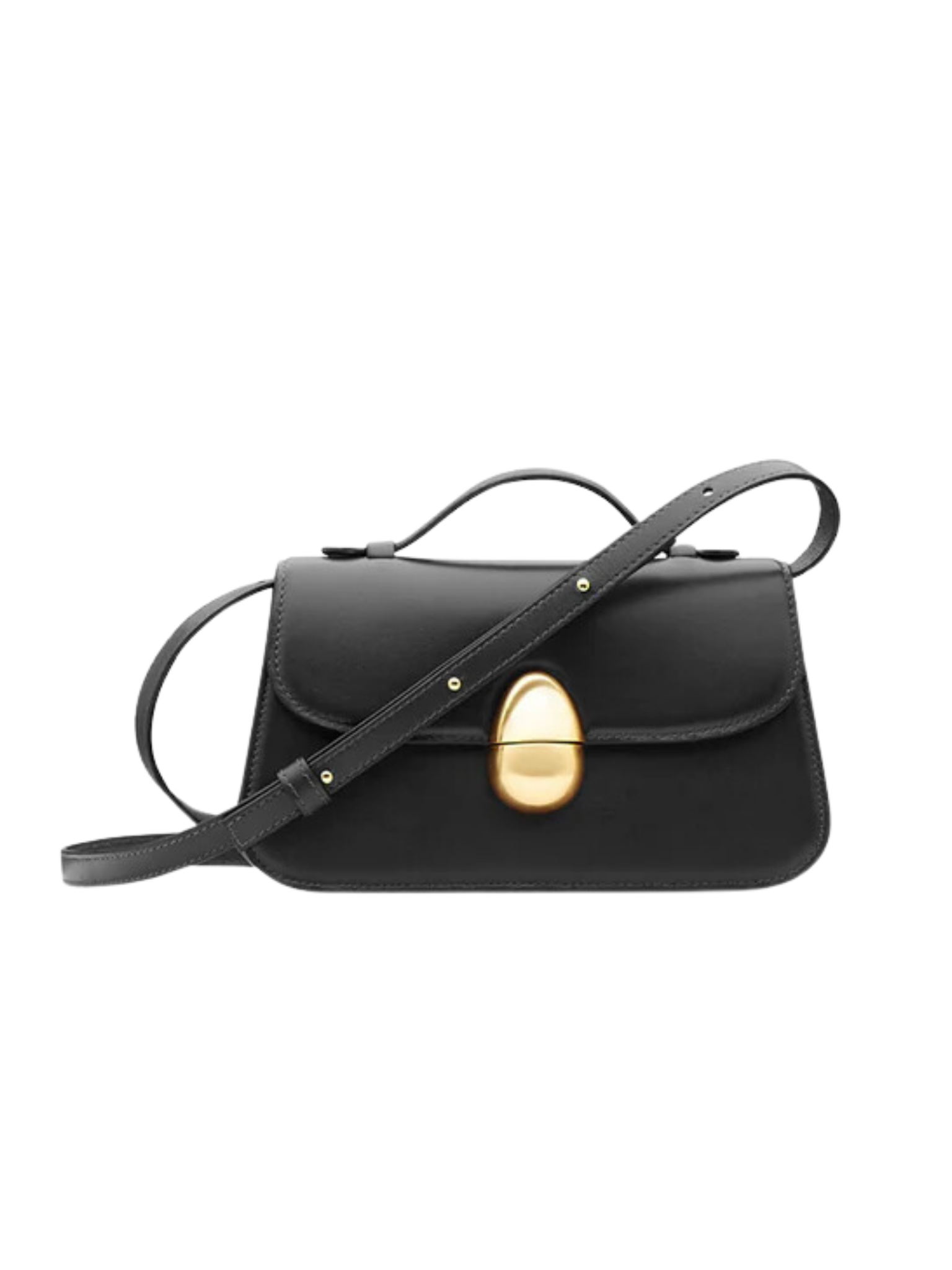 HerPorte-Black Phoenix 1.0 Crossbody Calf Leather Bag