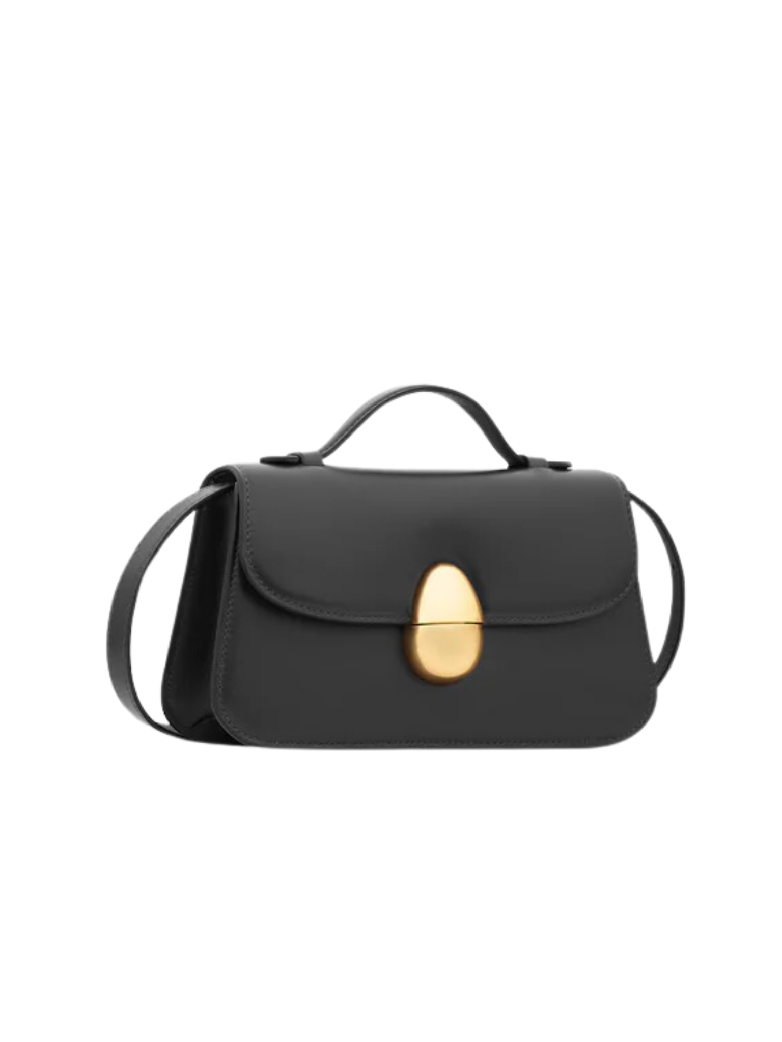 HerPorte-Black Phoenix 1.0 Crossbody Calf Leather Bag