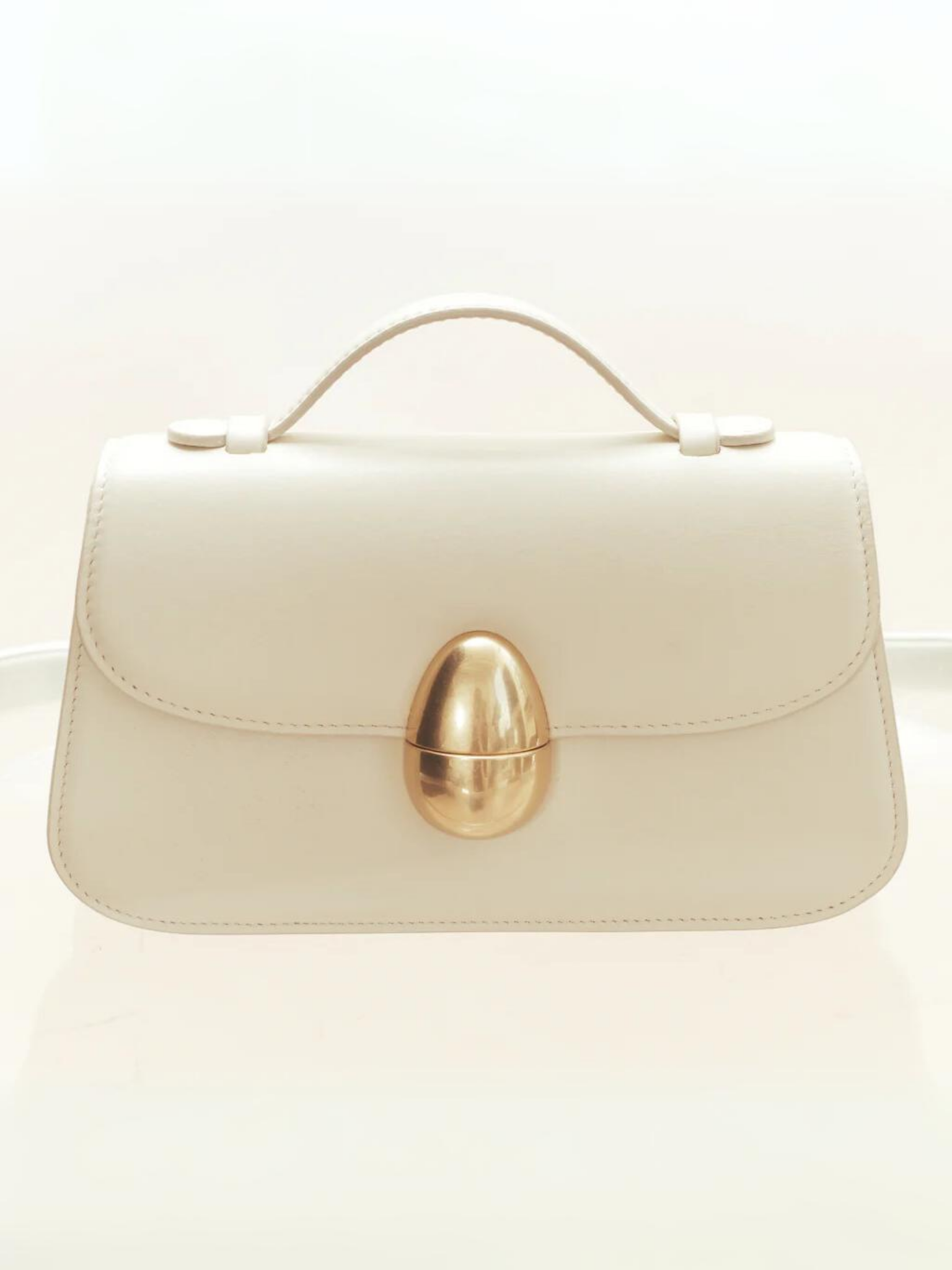 HerPorte-CREAM Phoenix 1.0 Crossbody Calf Leather Bag