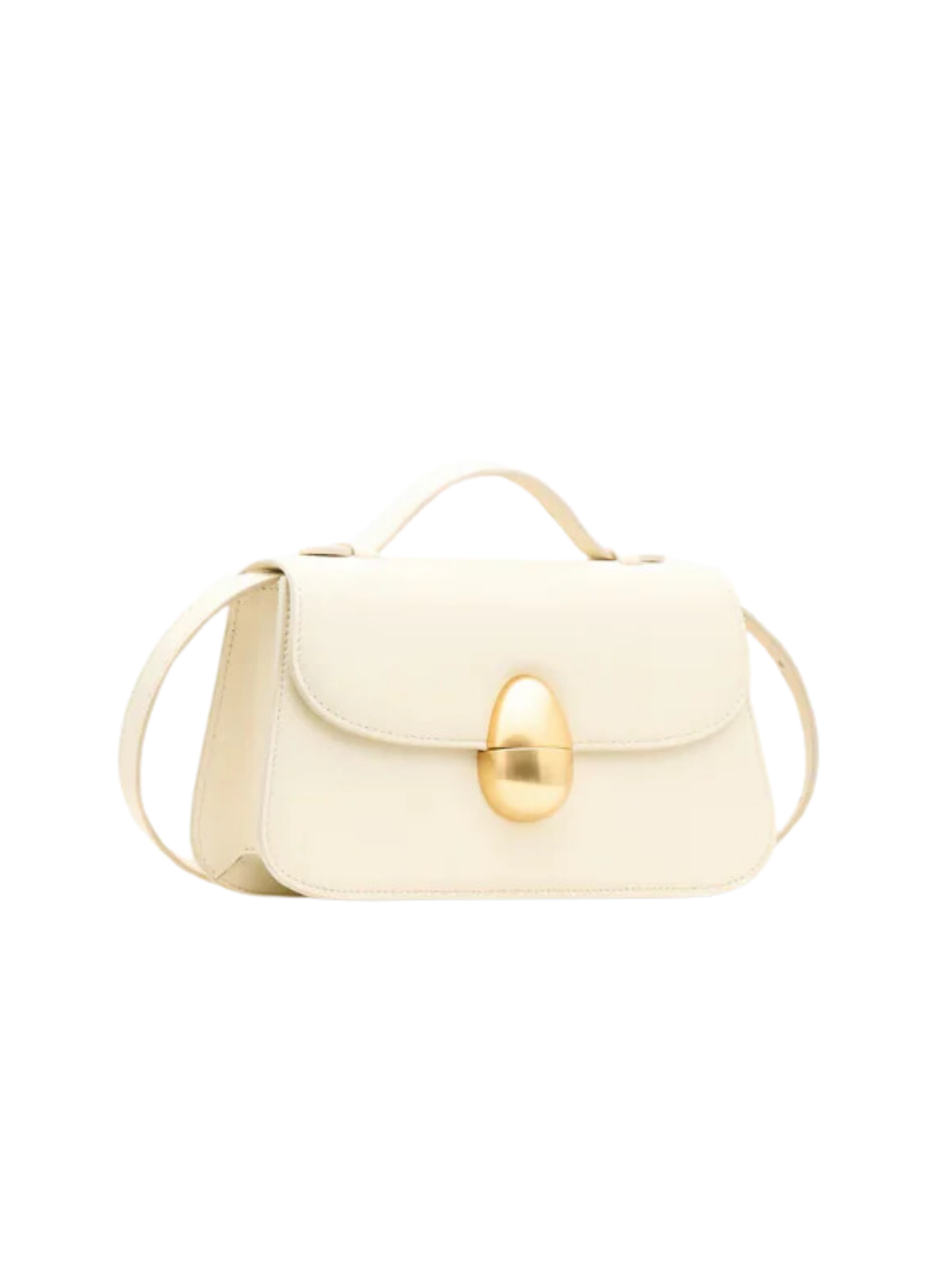 HerPorte-CREAM Phoenix 1.0 Crossbody Calf Leather Bag