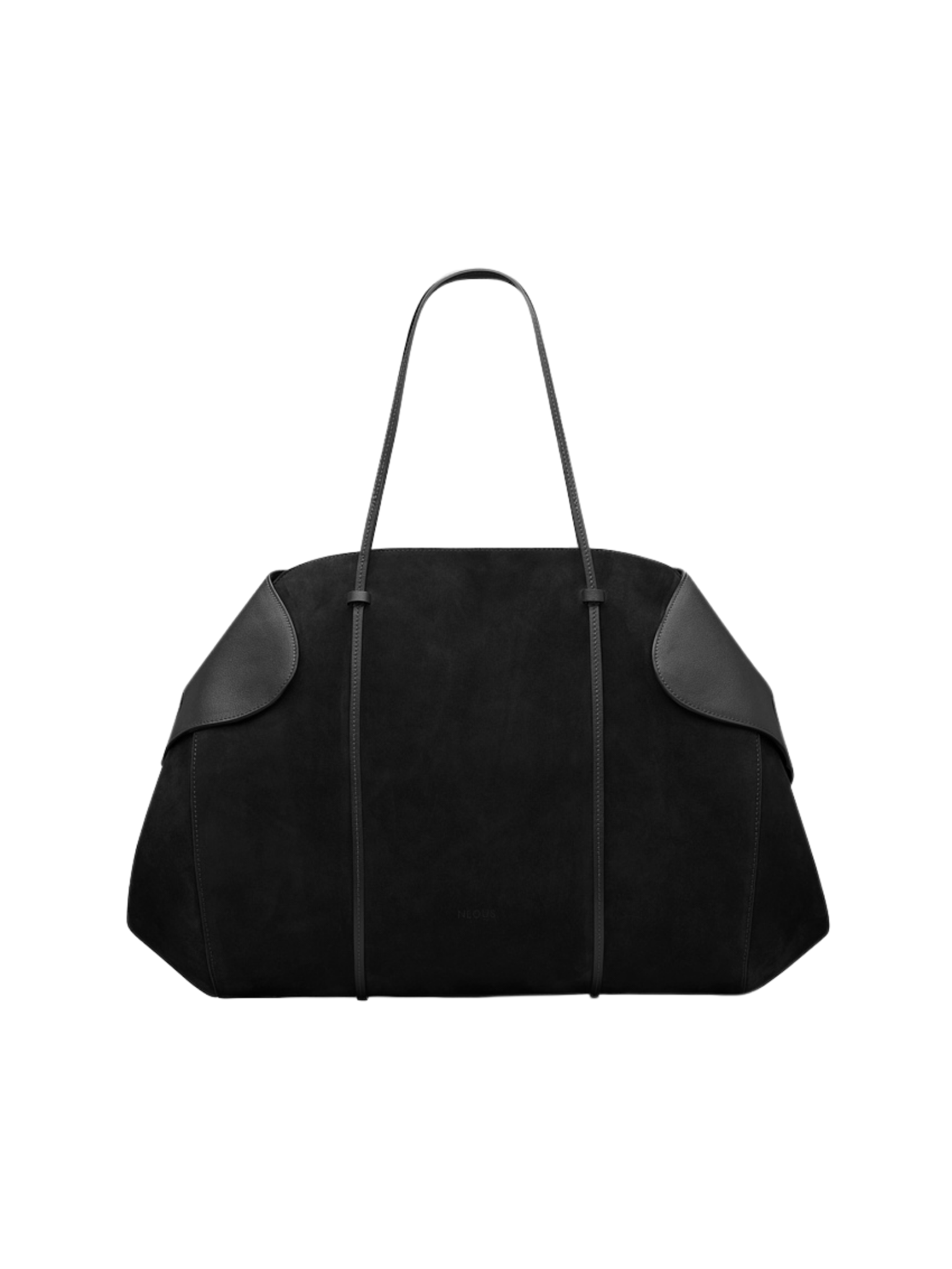 HerPorte-Black BERENICES SUEDE/ LEATHER Shoulder Bag